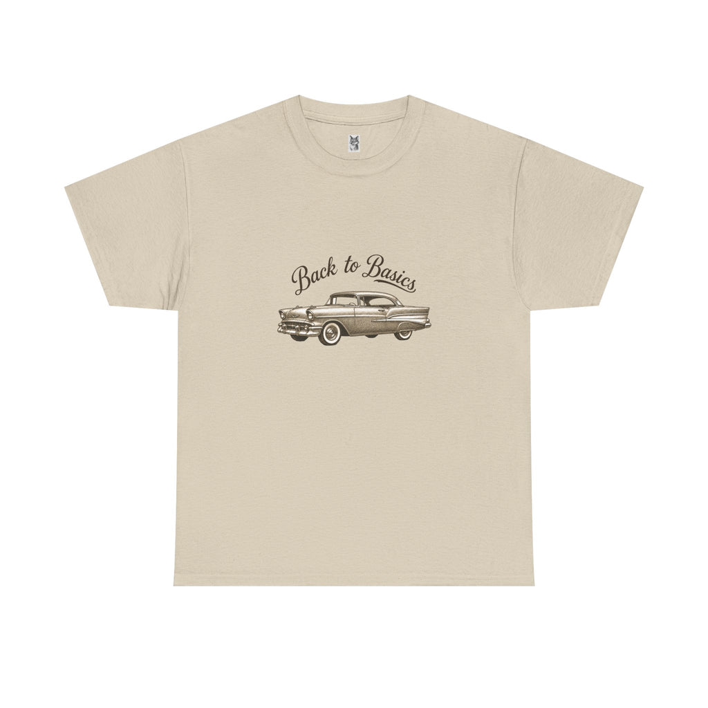 Back to Basics Vintage Car Tee — Classic Retro Automobile Graphic T-Shirt