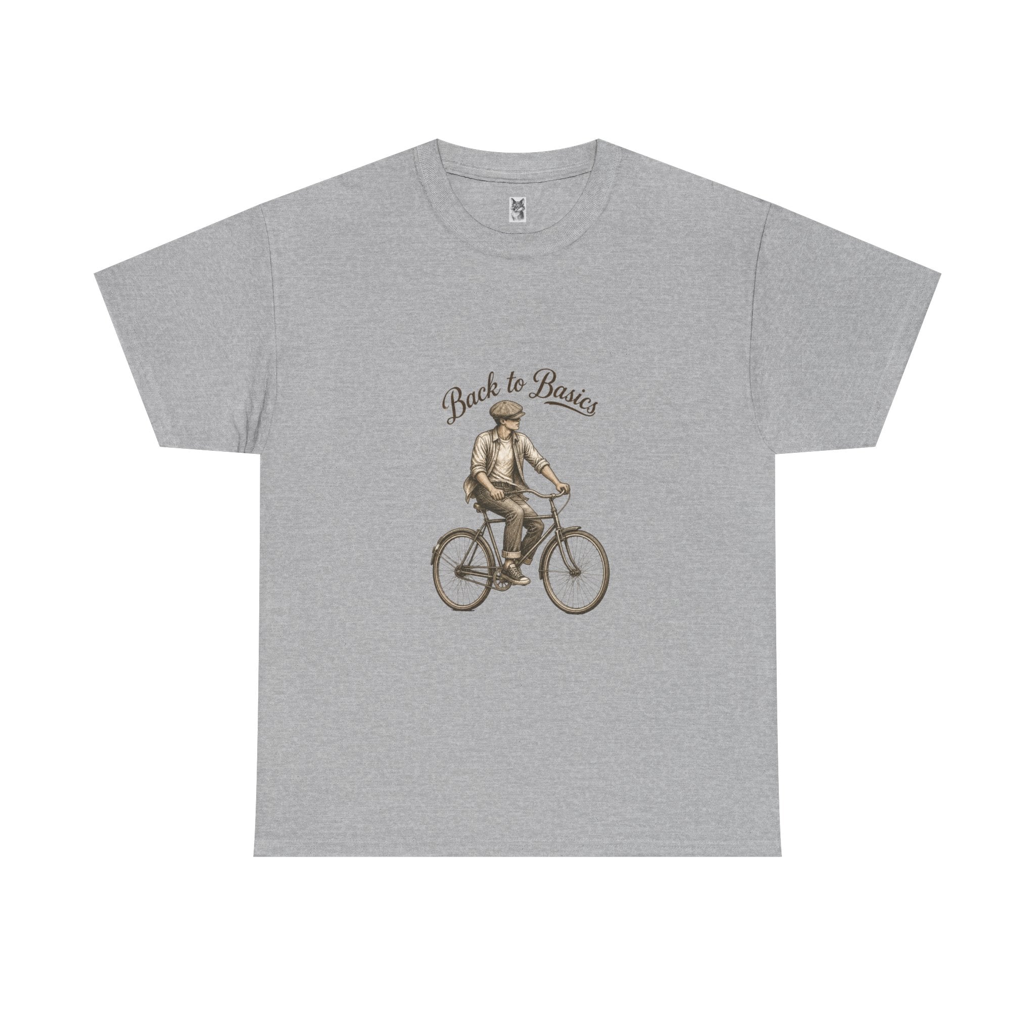 Back to Basics Bicycle Tee — Vintage Cyclist Graphic T-Shirt
