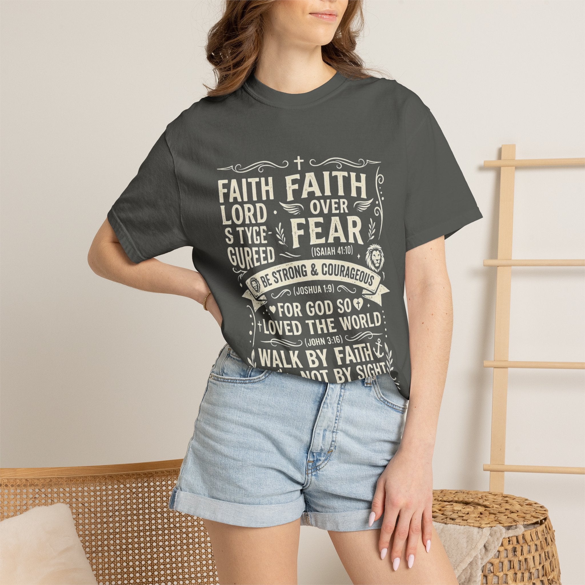Faith Over Fear T-Shirt — Inspirational Christian Tee