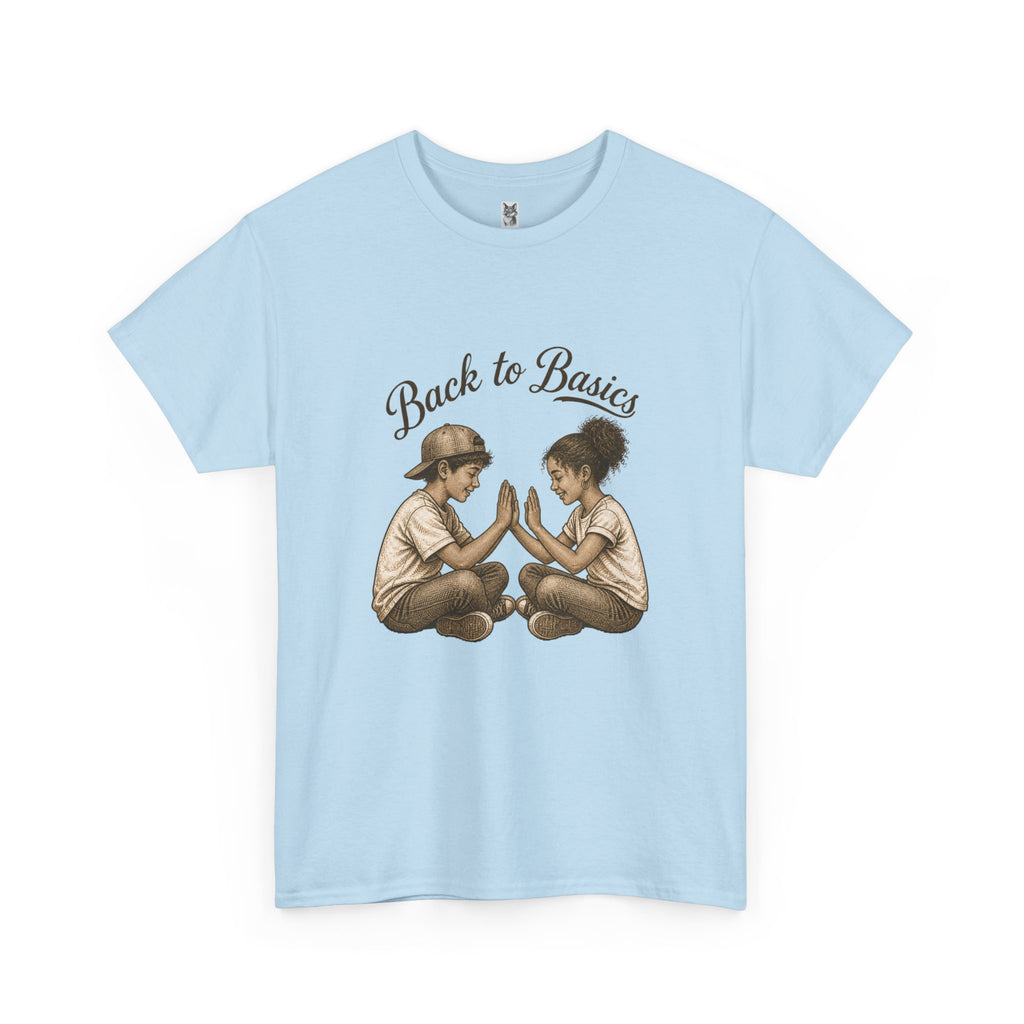 T-Shirt — "Back to Basics" Vintage Kids Hand-Clap Graphic Tee
