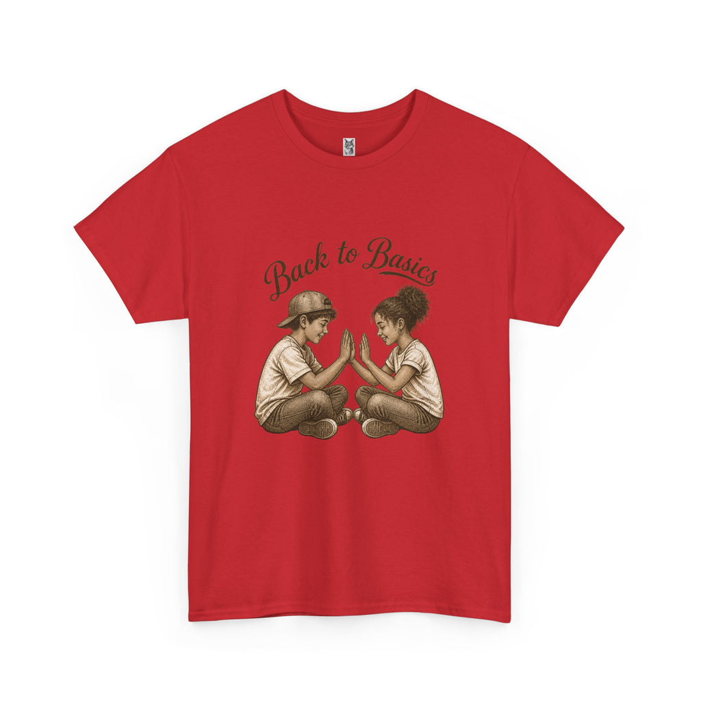 T-Shirt — "Back to Basics" Vintage Kids Hand-Clap Graphic Tee