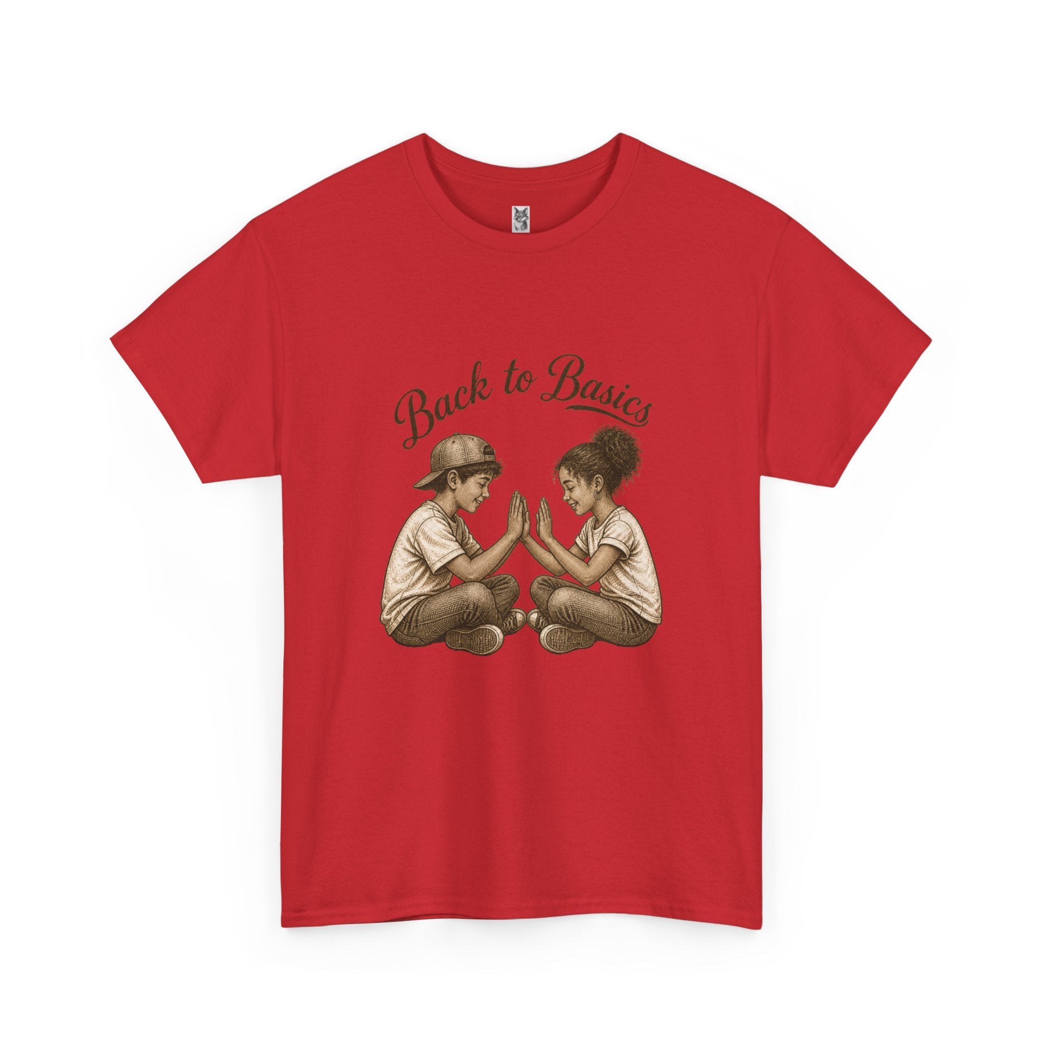 T-Shirt — "Back to Basics" Vintage Kids Hand-Clap Graphic Tee