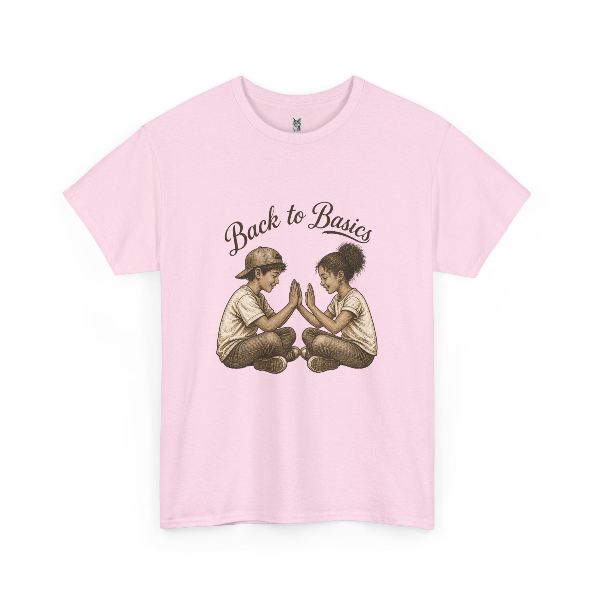 T-Shirt — "Back to Basics" Vintage Kids Hand-Clap Graphic Tee