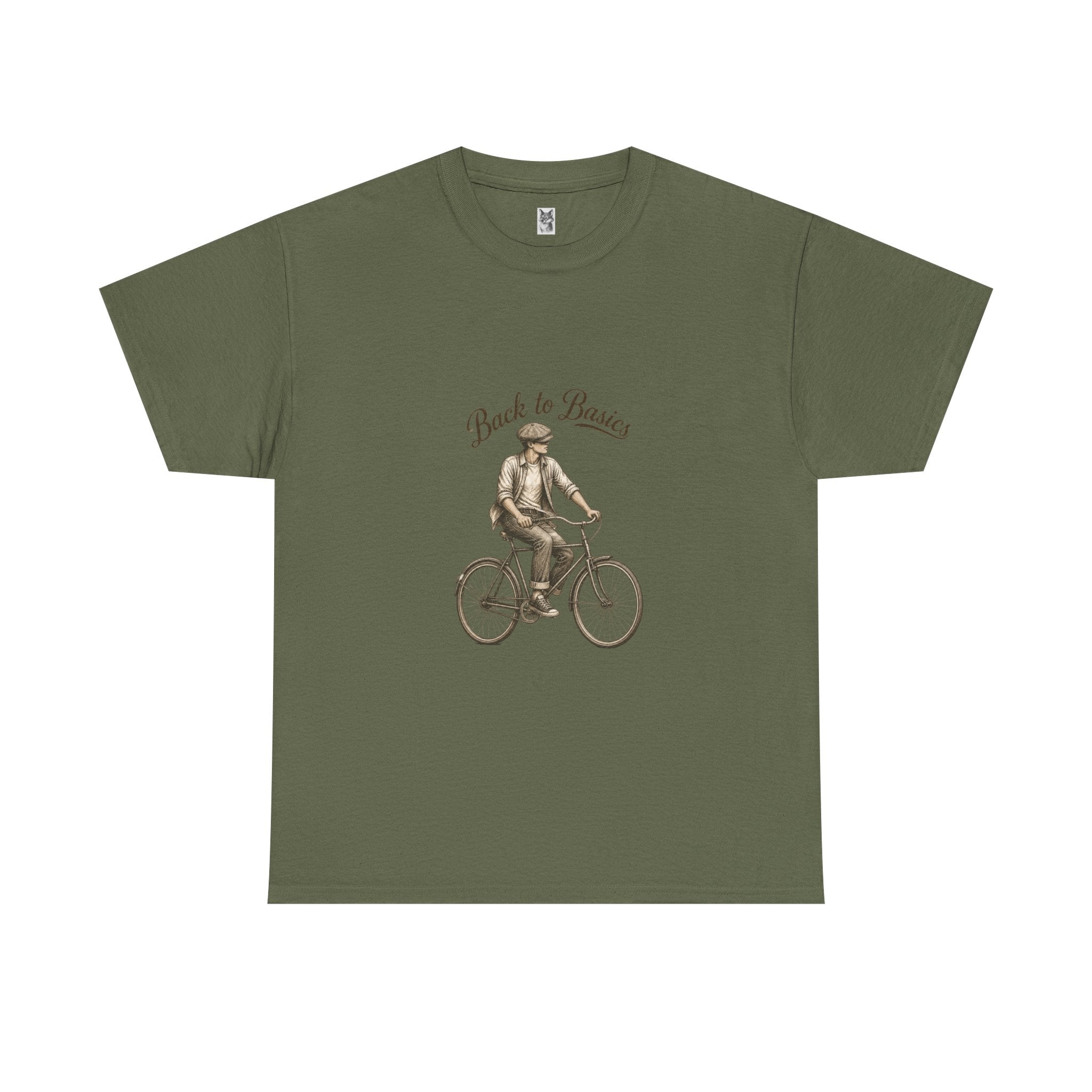 Back to Basics Bicycle Tee — Vintage Cyclist Graphic T-Shirt