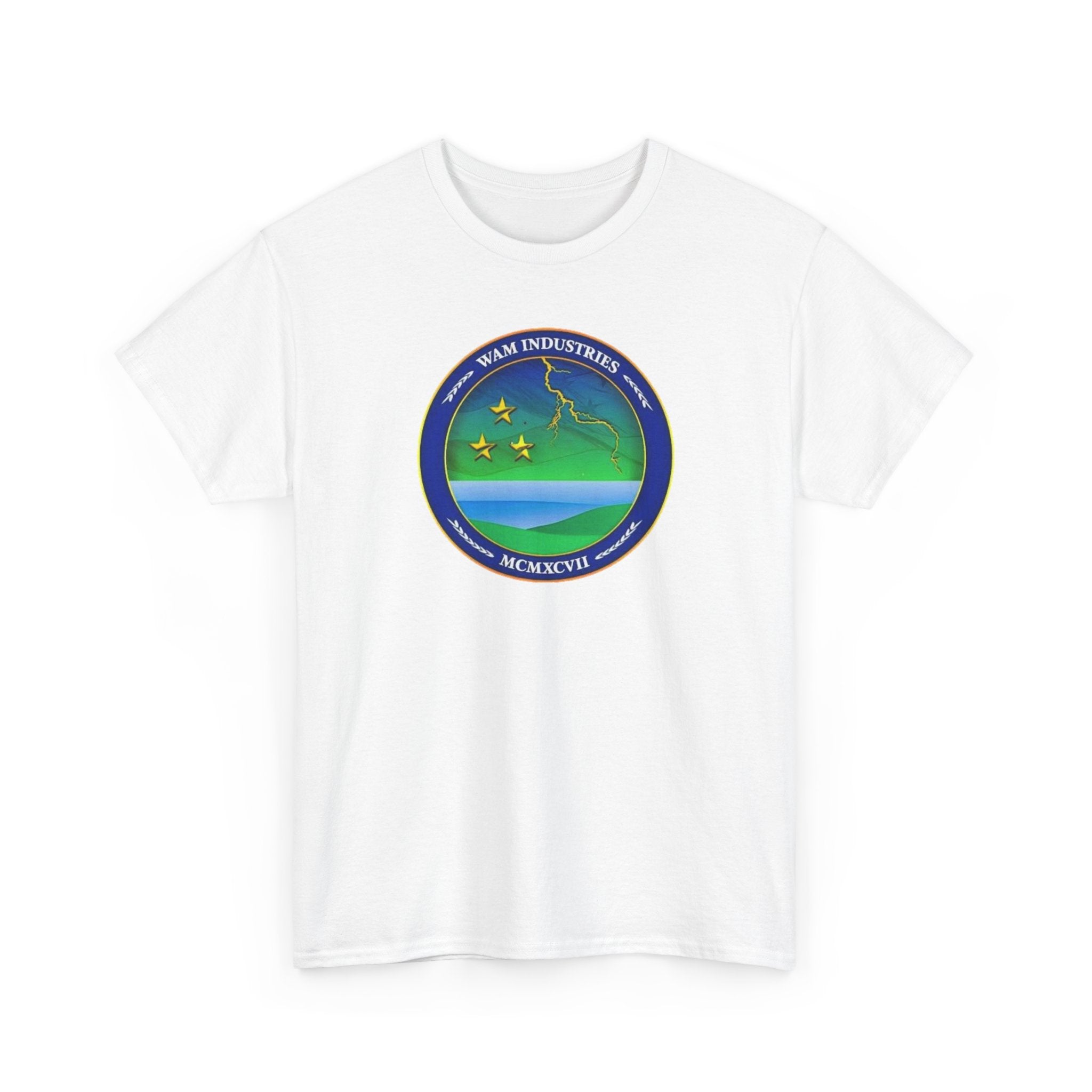 Vintage Space Emblem T‑Shirt — WAM Industries Logo Tee