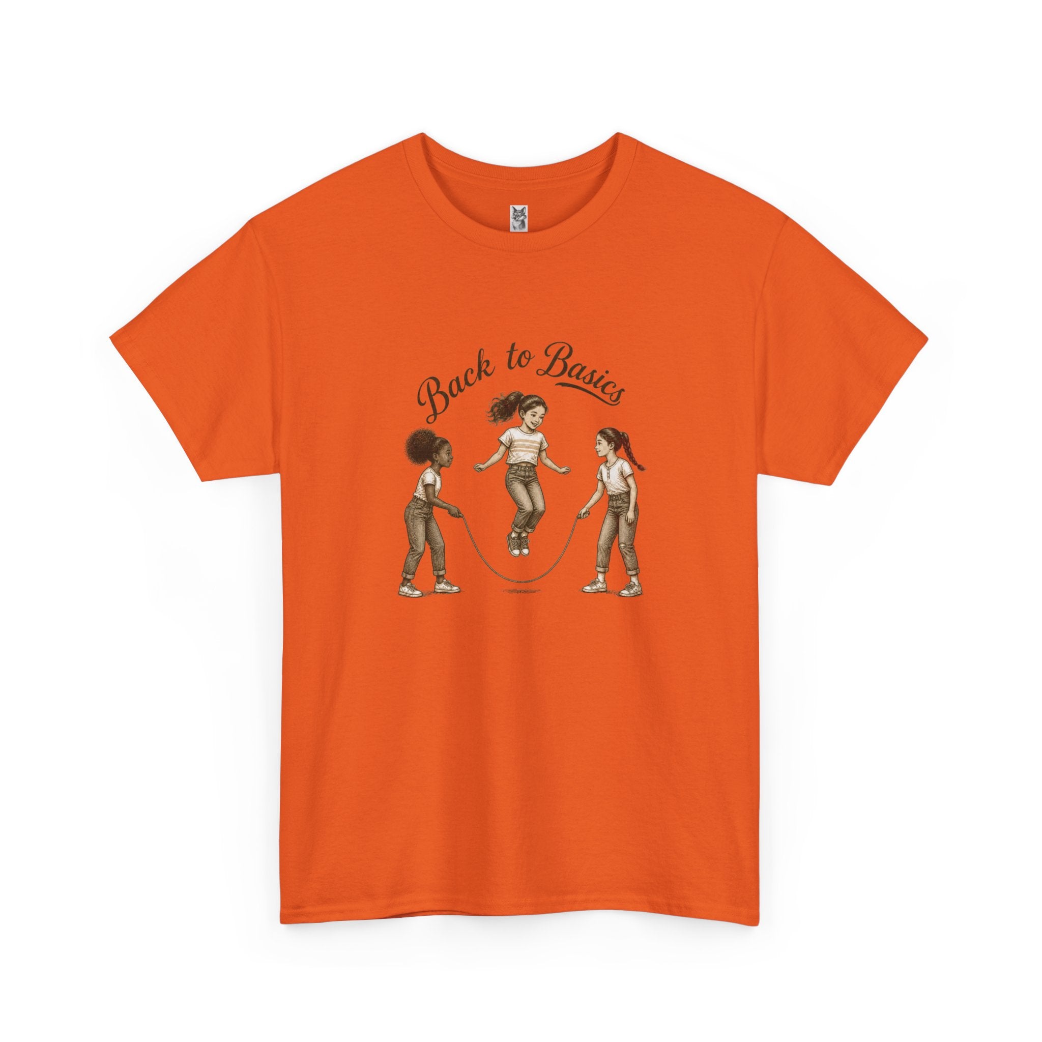 Back to Basics Graphic Tee — Retro Jump Rope Girls Athletic Shirt