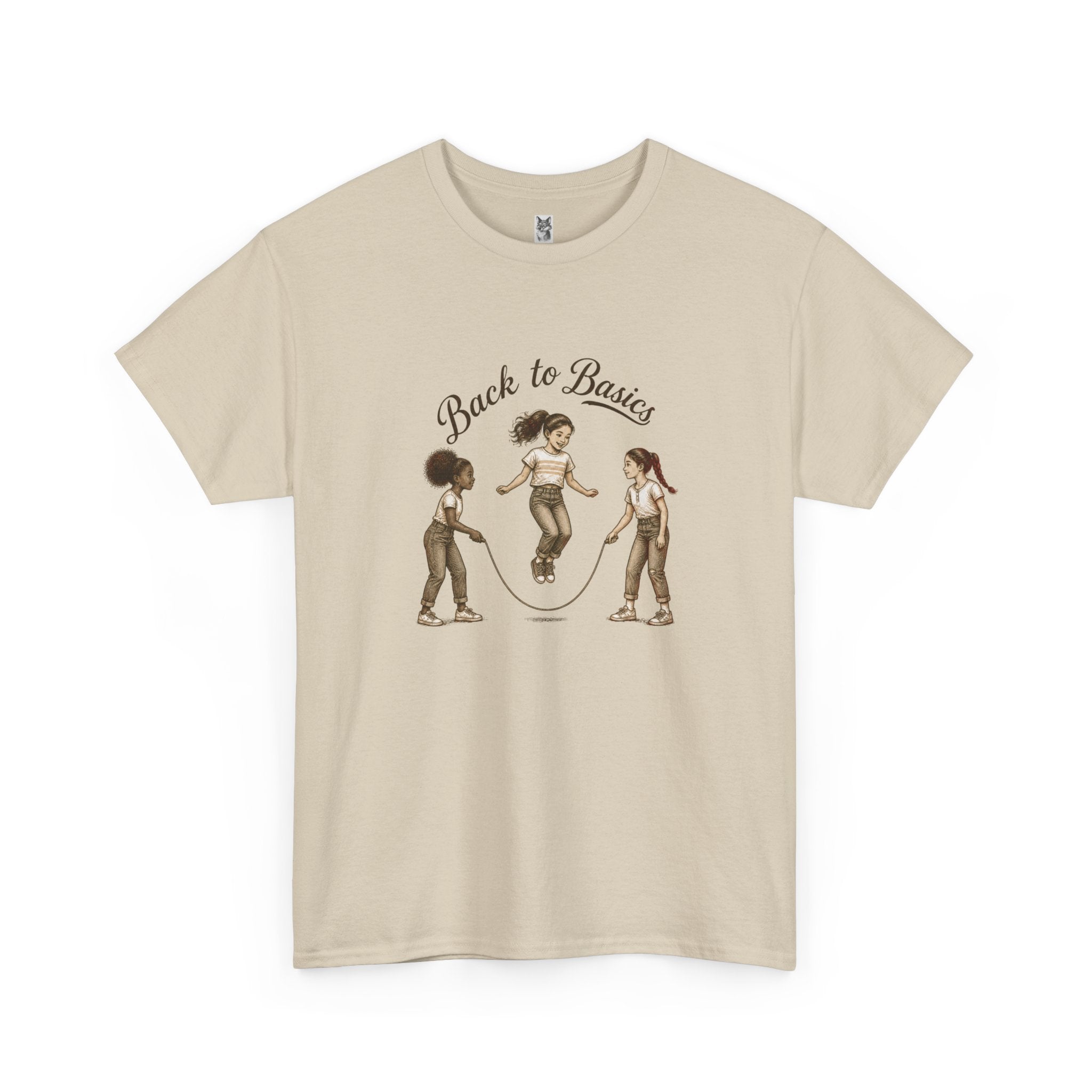 Back to Basics Graphic Tee — Retro Jump Rope Girls Athletic Shirt