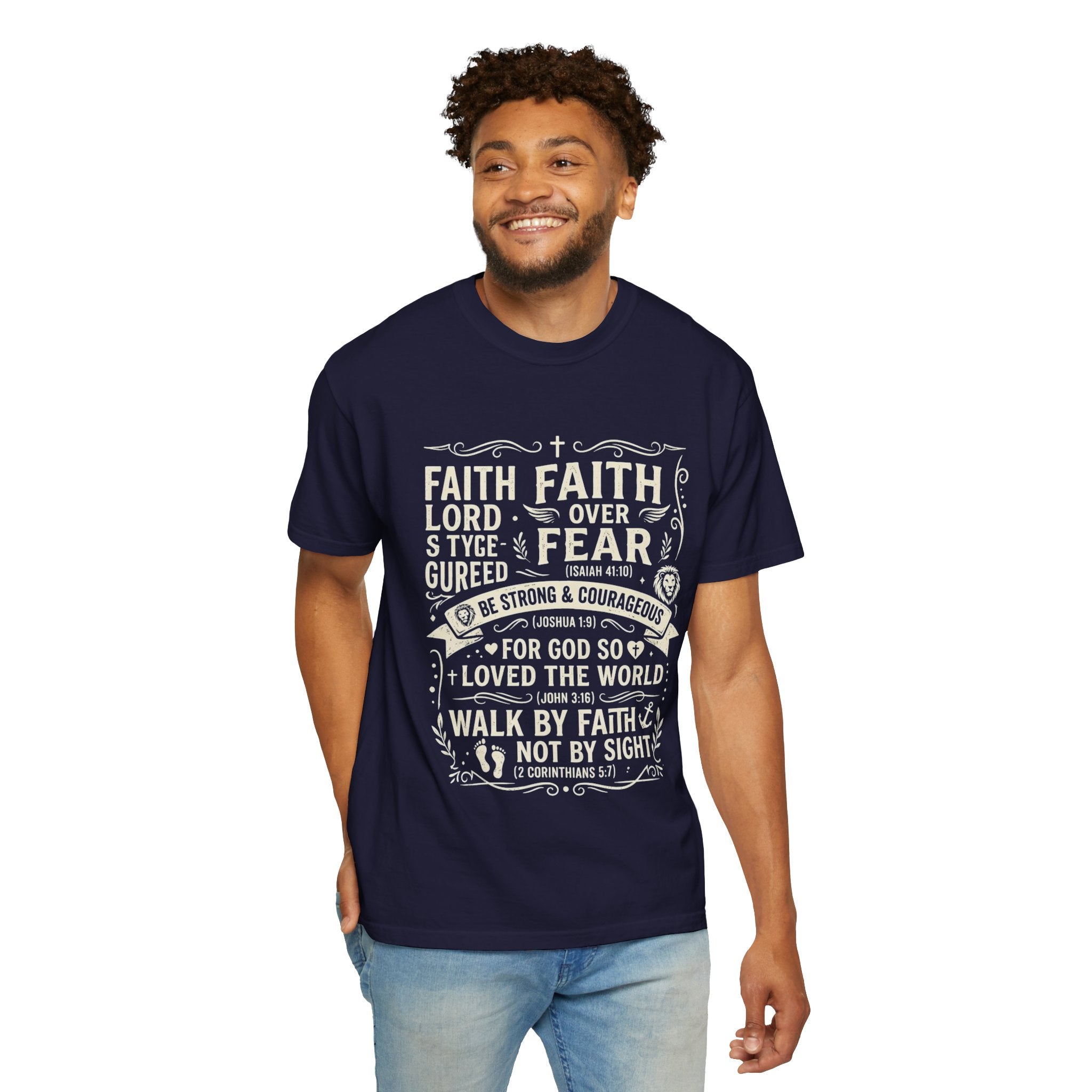 Faith Over Fear T-Shirt — Inspirational Christian Tee