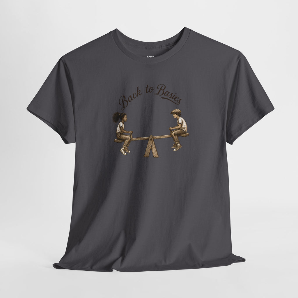 Back to Basics Tee – Vintage Seesaw Kids Design T-Shirt