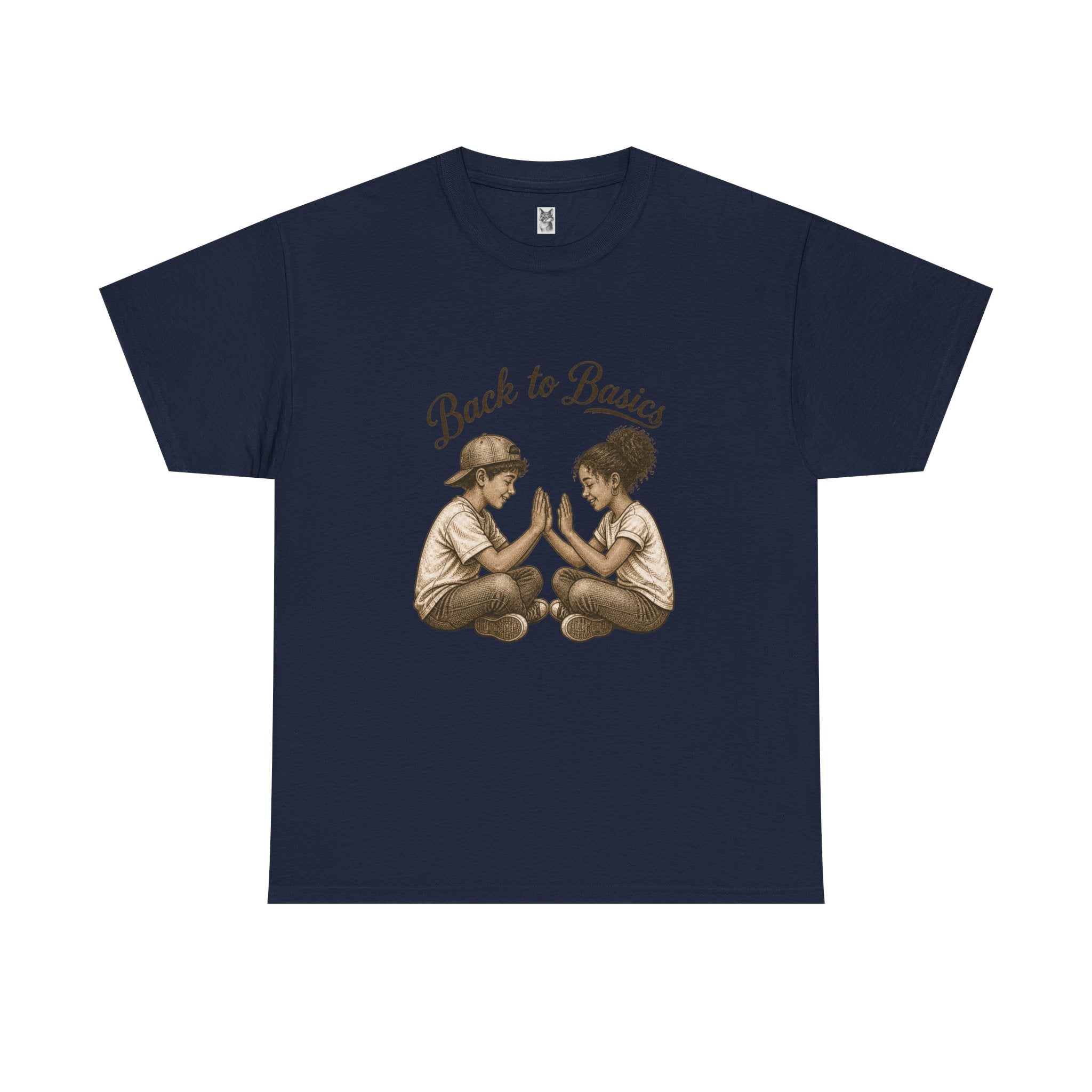 T-Shirt — "Back to Basics" Vintage Kids Hand-Clap Graphic Tee