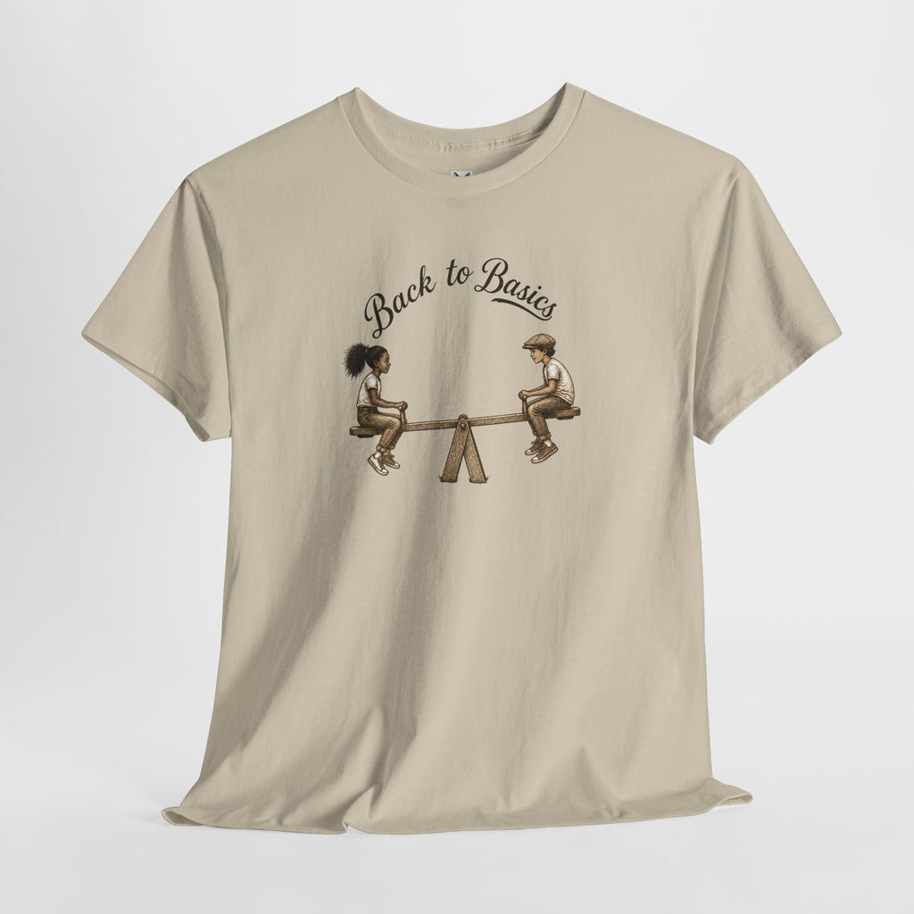 Back to Basics Tee – Vintage Seesaw Kids Design T-Shirt