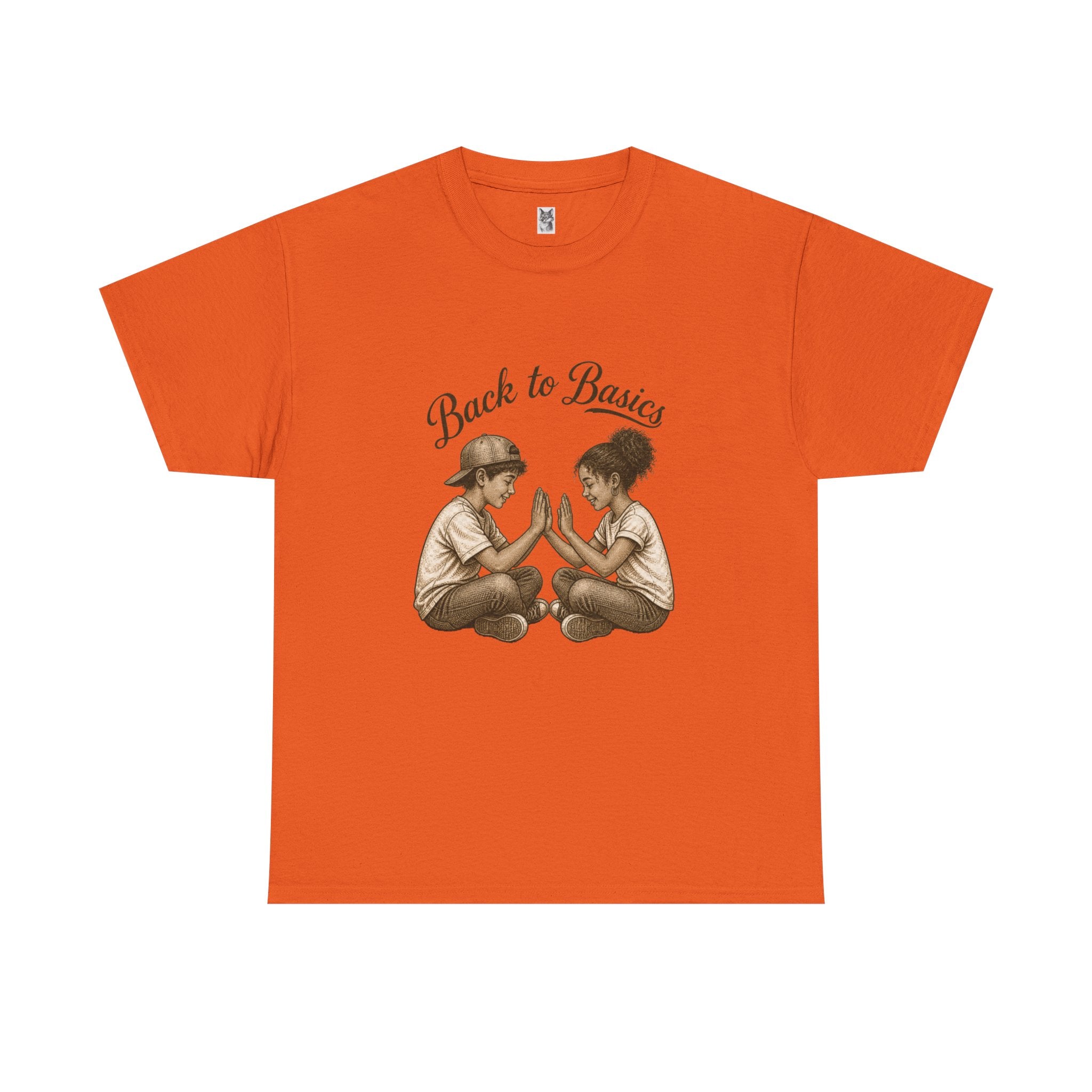 T-Shirt — "Back to Basics" Vintage Kids Hand-Clap Graphic Tee