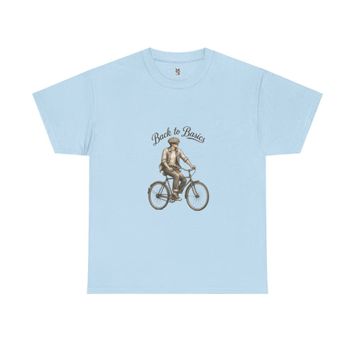Back to Basics Bicycle Tee — Vintage Cyclist Graphic T-Shirt