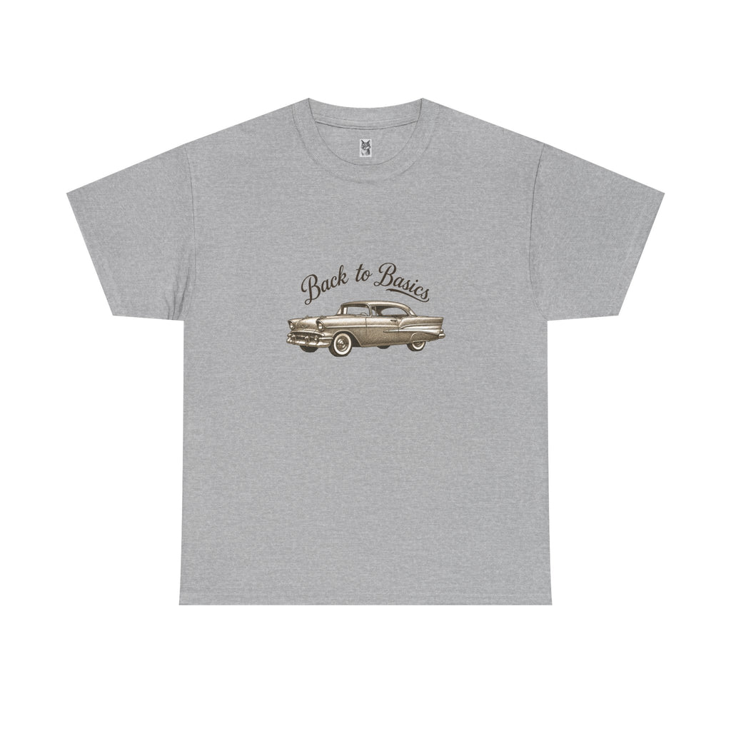 Back to Basics Vintage Car Tee — Classic Retro Automobile Graphic T-Shirt