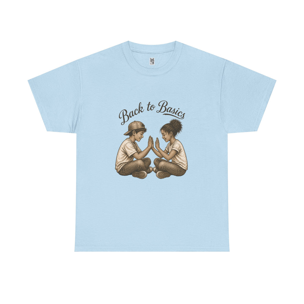 T-Shirt — "Back to Basics" Vintage Kids Hand-Clap Graphic Tee