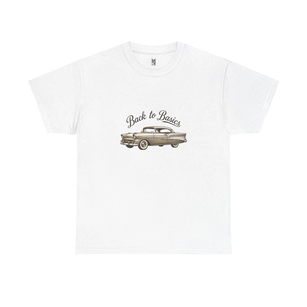 Back to Basics Vintage Car Tee — Classic Retro Automobile Graphic T-Shirt