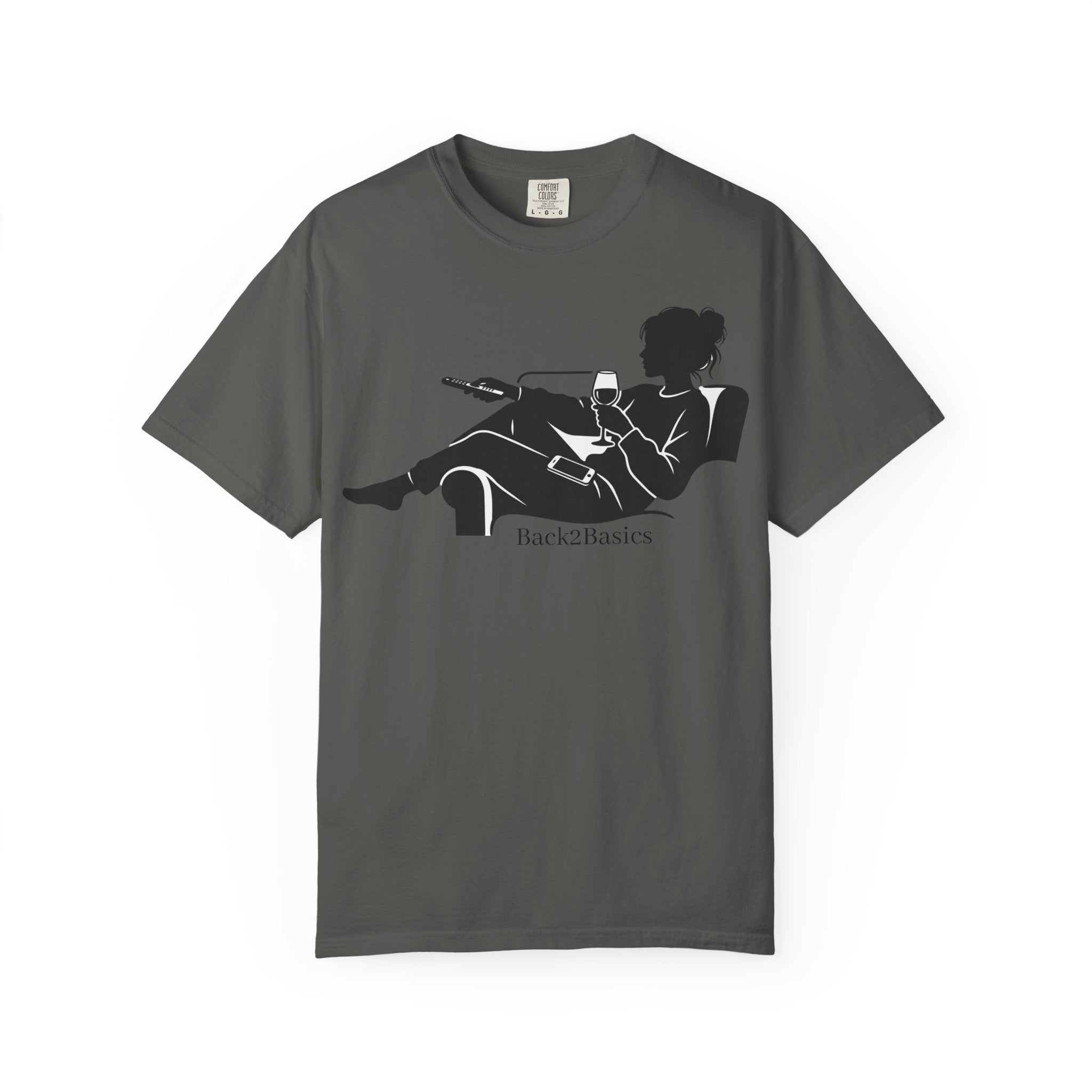 Relaxed Reading Tee — 'Back2Basics' Lounge Silhouette T-Shirt