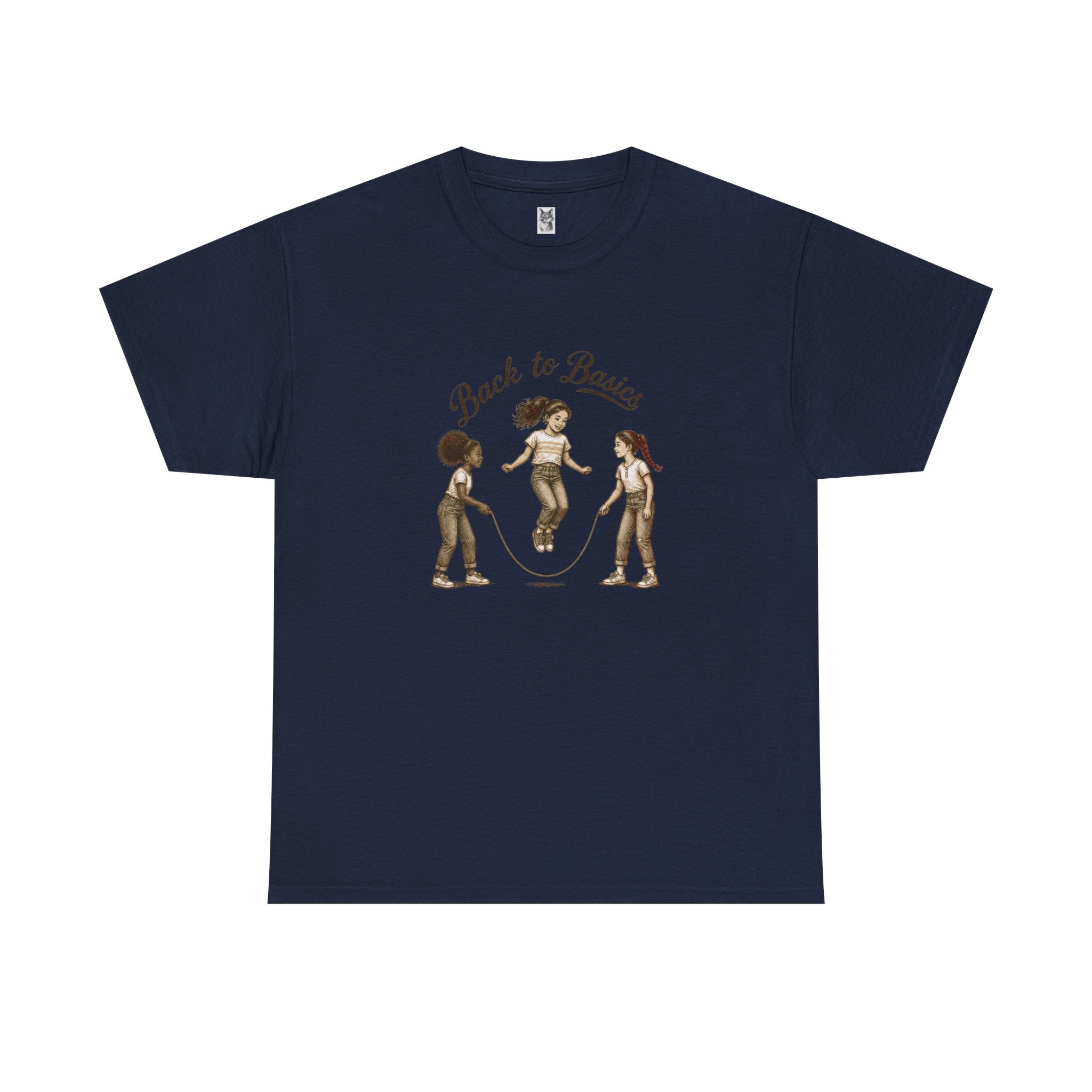 Back to Basics Graphic Tee — Retro Jump Rope Girls Athletic Shirt