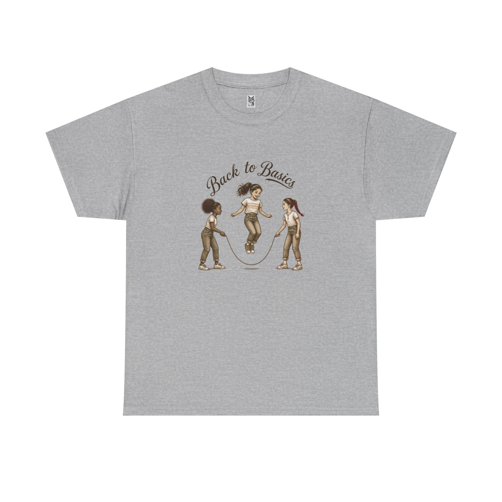 Back to Basics Graphic Tee — Retro Jump Rope Girls Athletic Shirt