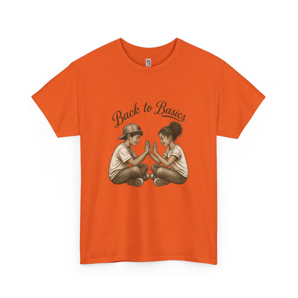 T-Shirt — "Back to Basics" Vintage Kids Hand-Clap Graphic Tee
