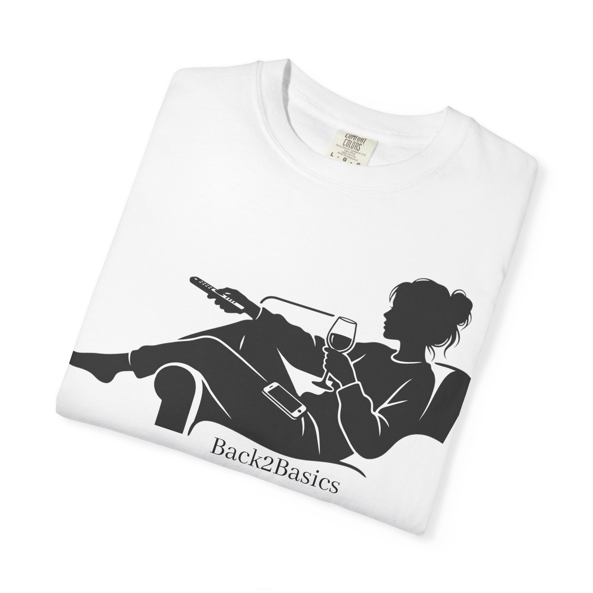 Relaxed Reading Tee — 'Back2Basics' Lounge Silhouette T-Shirt