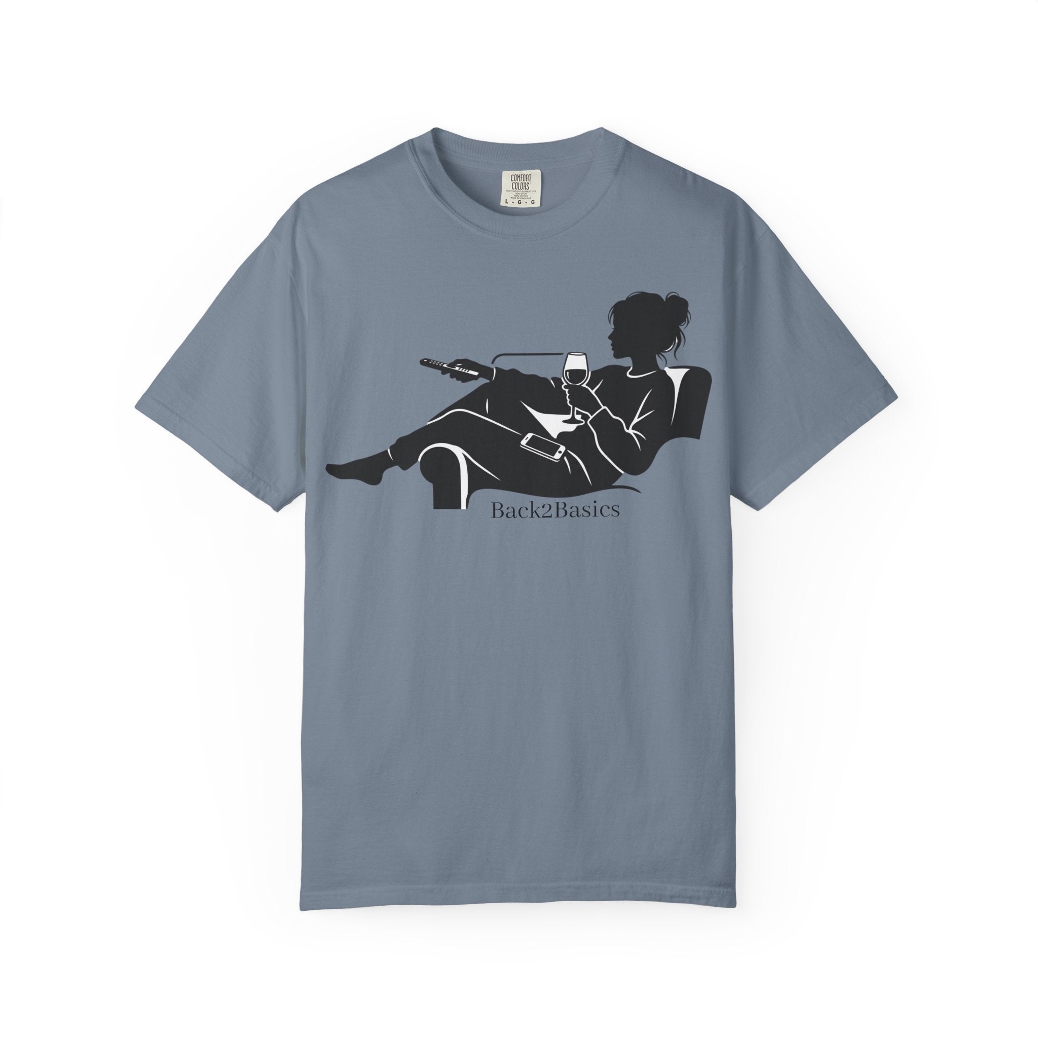 Relaxed Reading Tee — 'Back2Basics' Lounge Silhouette T-Shirt
