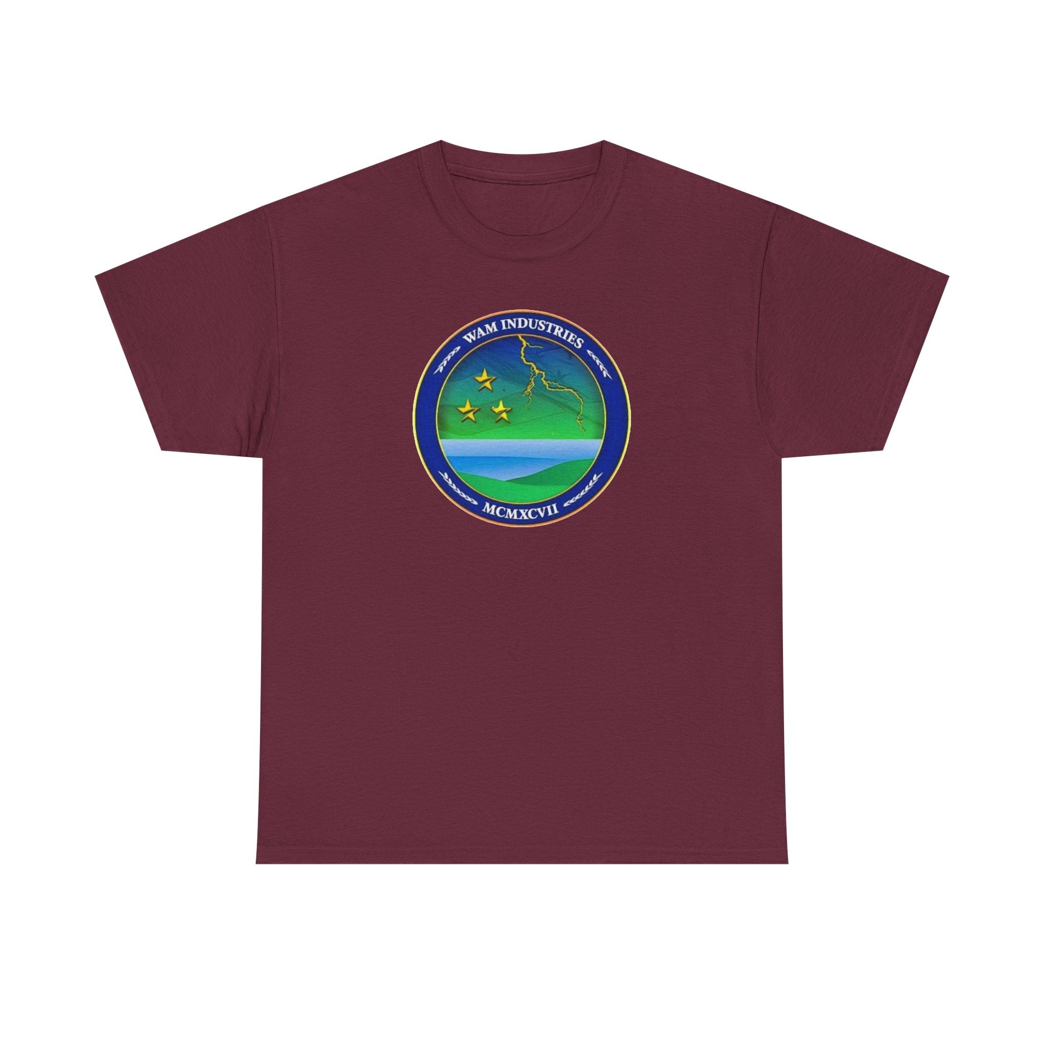 Vintage Space Emblem T‑Shirt — WAM Industries Logo Tee