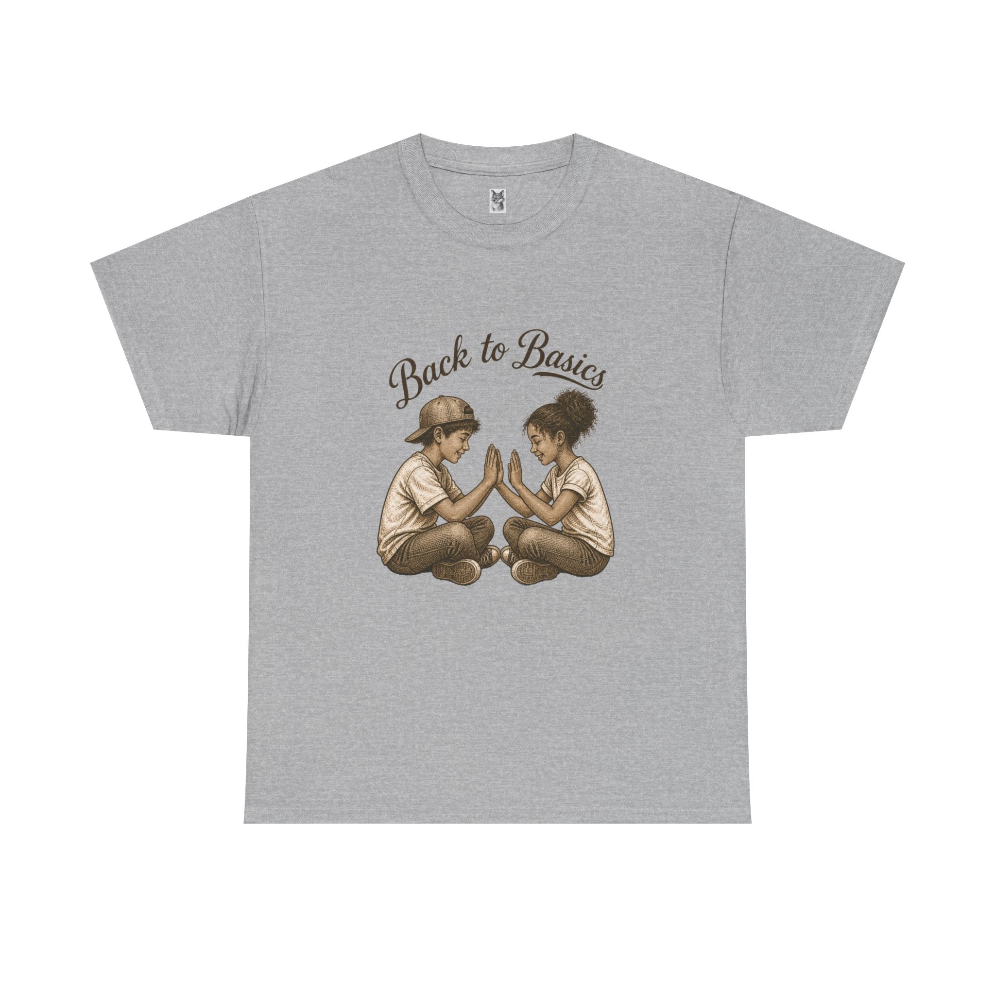 T-Shirt — "Back to Basics" Vintage Kids Hand-Clap Graphic Tee