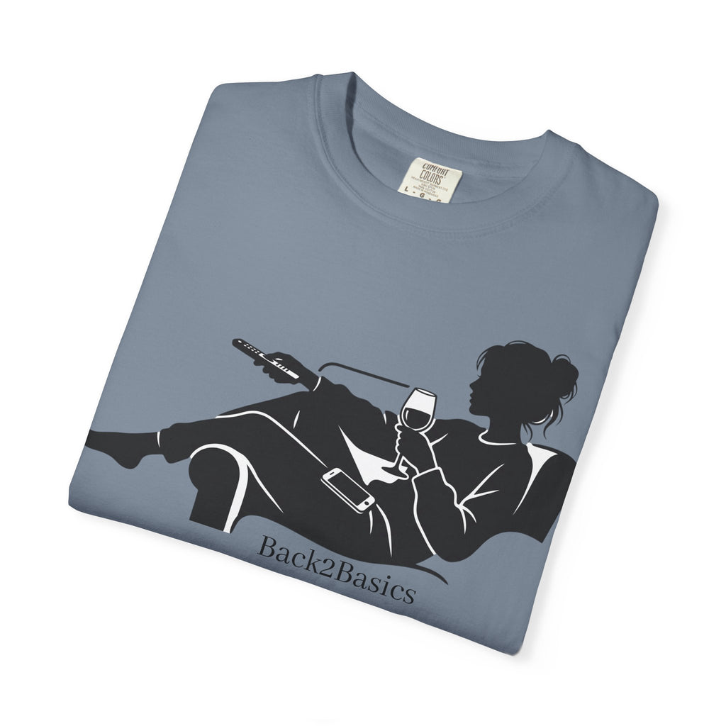 Relaxed Reading Tee — 'Back2Basics' Lounge Silhouette T-Shirt