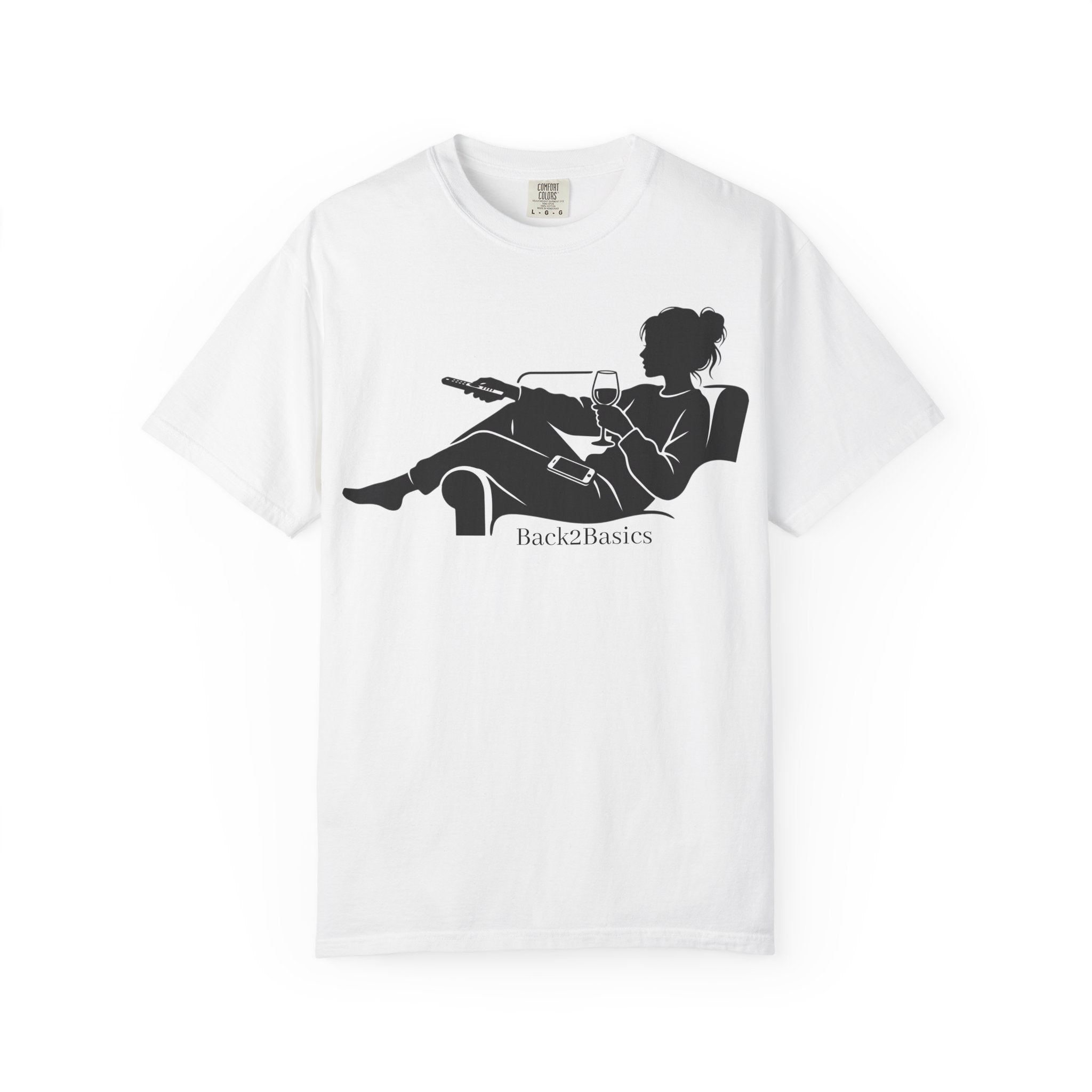 Relaxed Reading Tee — 'Back2Basics' Lounge Silhouette T-Shirt