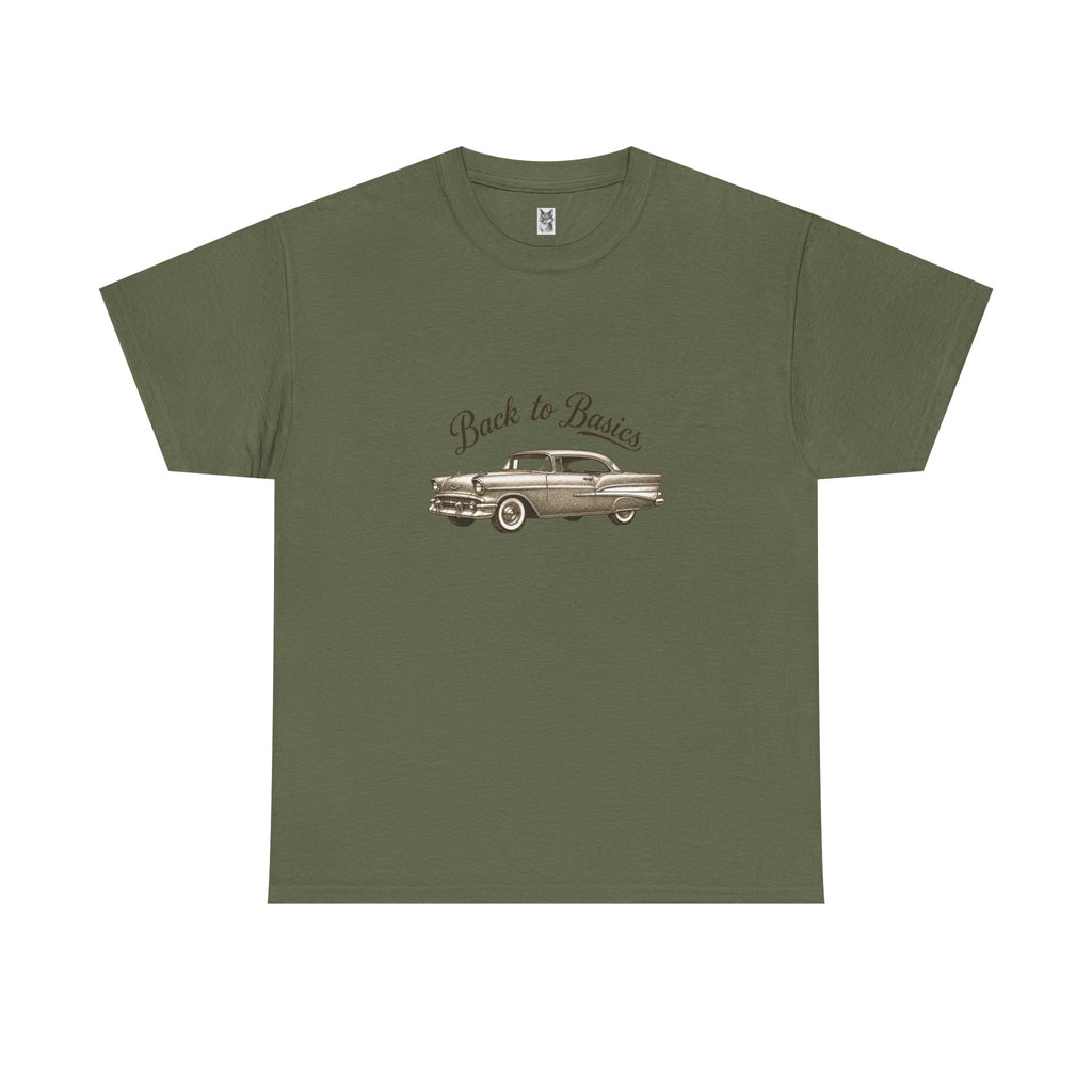 Back to Basics Vintage Car Tee — Classic Retro Automobile Graphic T-Shirt