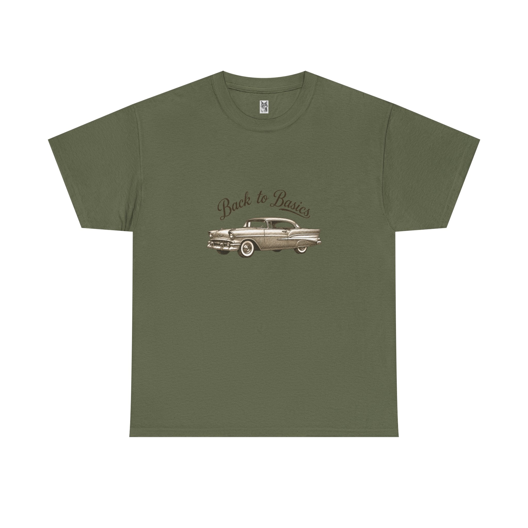 Back to Basics Vintage Car Tee — Classic Retro Automobile Graphic T-Shirt