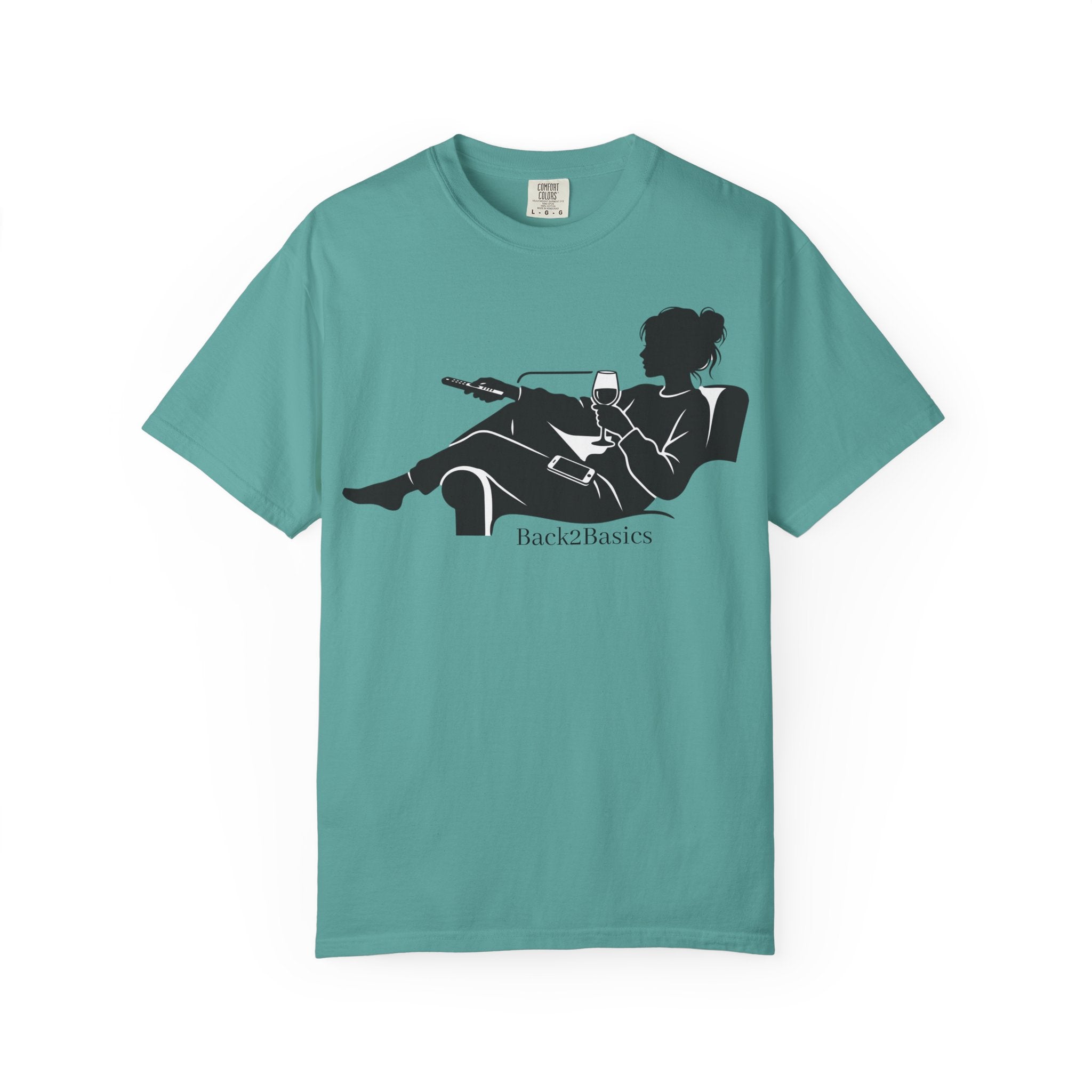 Relaxed Reading Tee — 'Back2Basics' Lounge Silhouette T-Shirt