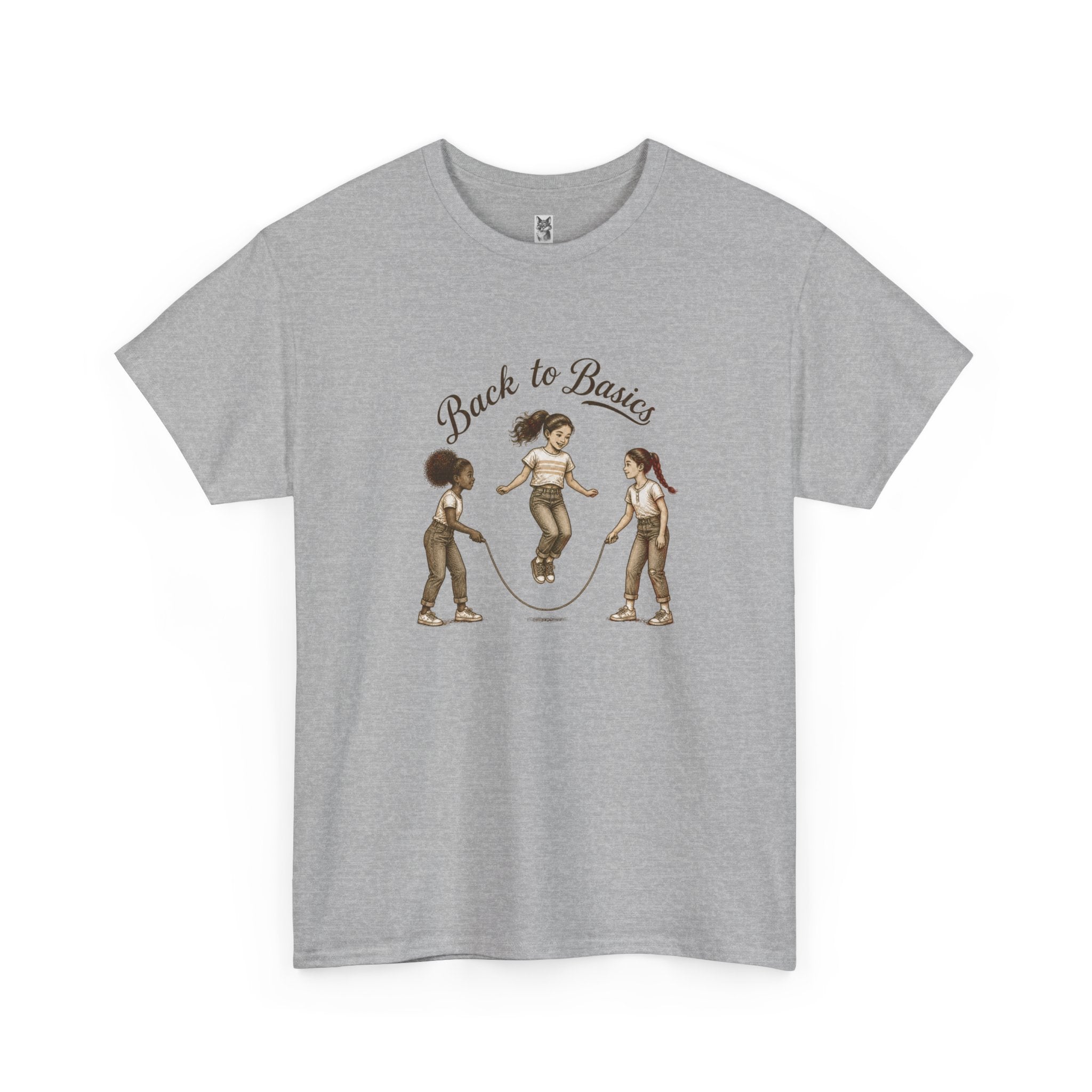 Back to Basics Graphic Tee — Retro Jump Rope Girls Athletic Shirt
