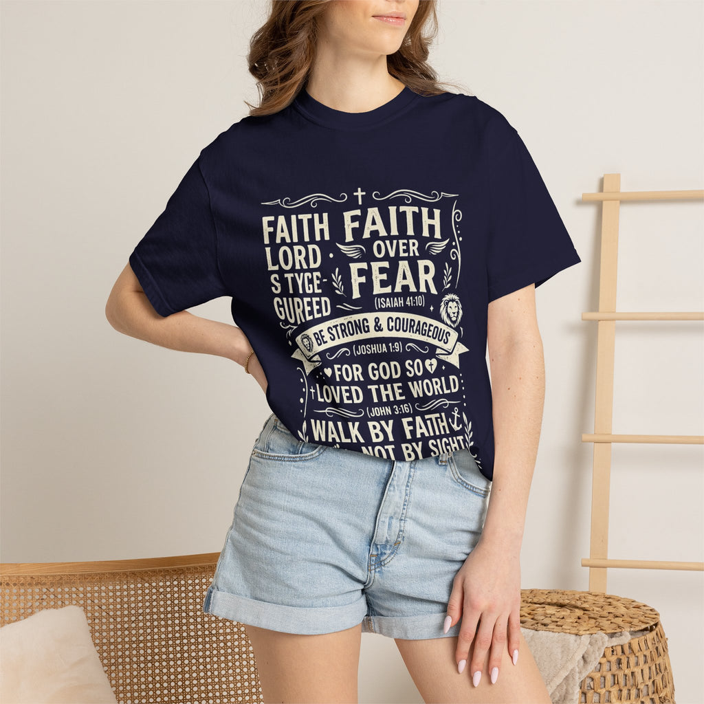 Faith Over Fear T-Shirt — Inspirational Christian Tee