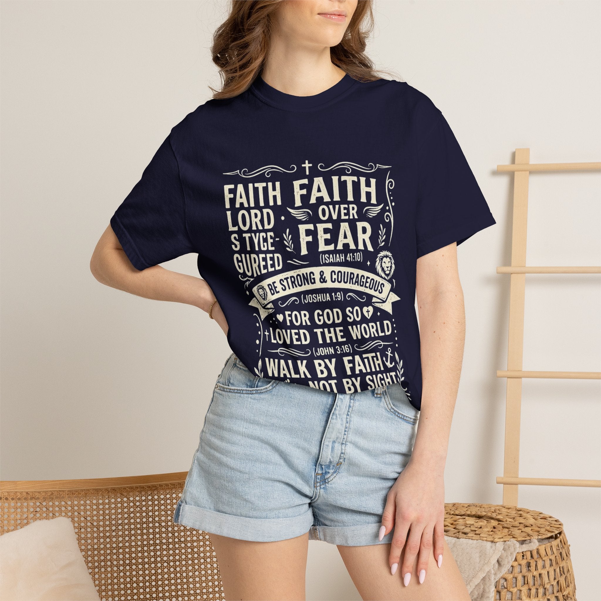 Faith Over Fear T-Shirt — Inspirational Christian Tee