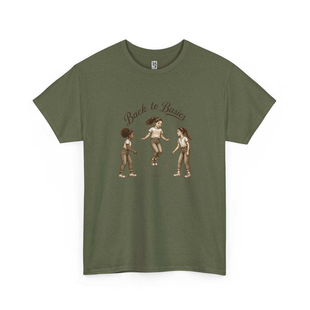Back to Basics Graphic Tee — Retro Jump Rope Girls Athletic Shirt