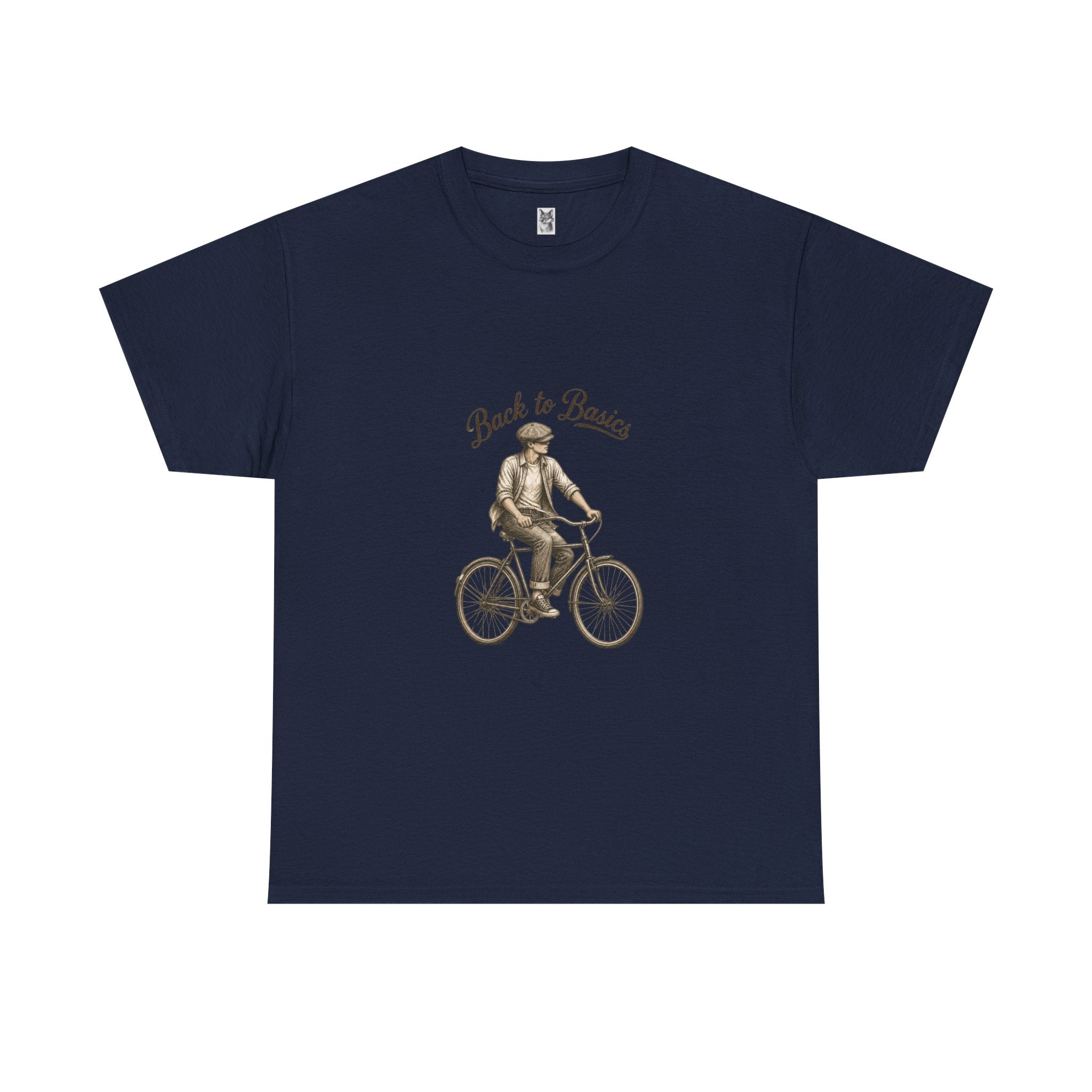 Back to Basics Bicycle Tee — Vintage Cyclist Graphic T-Shirt