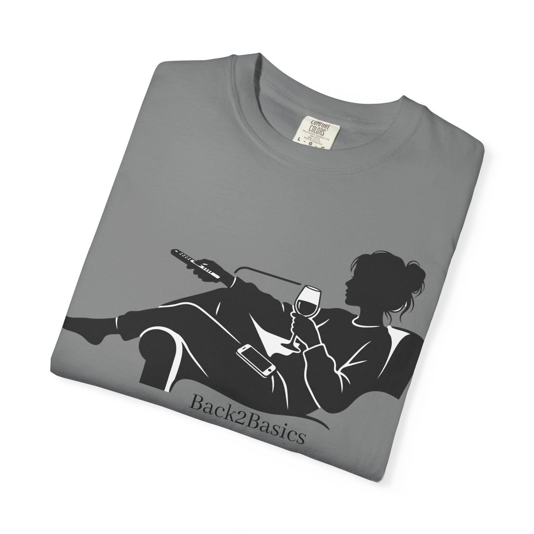 Relaxed Reading Tee — 'Back2Basics' Lounge Silhouette T-Shirt