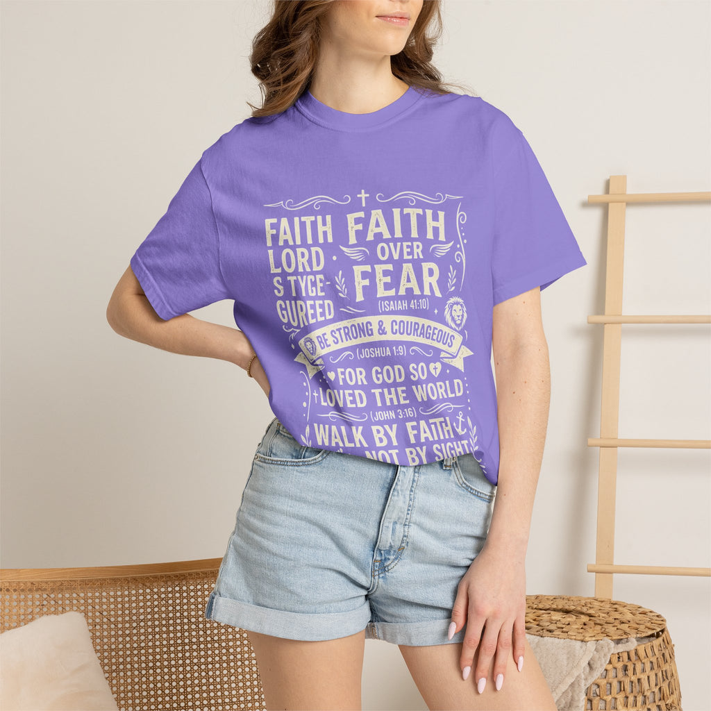 Faith Over Fear T-Shirt — Inspirational Christian Tee