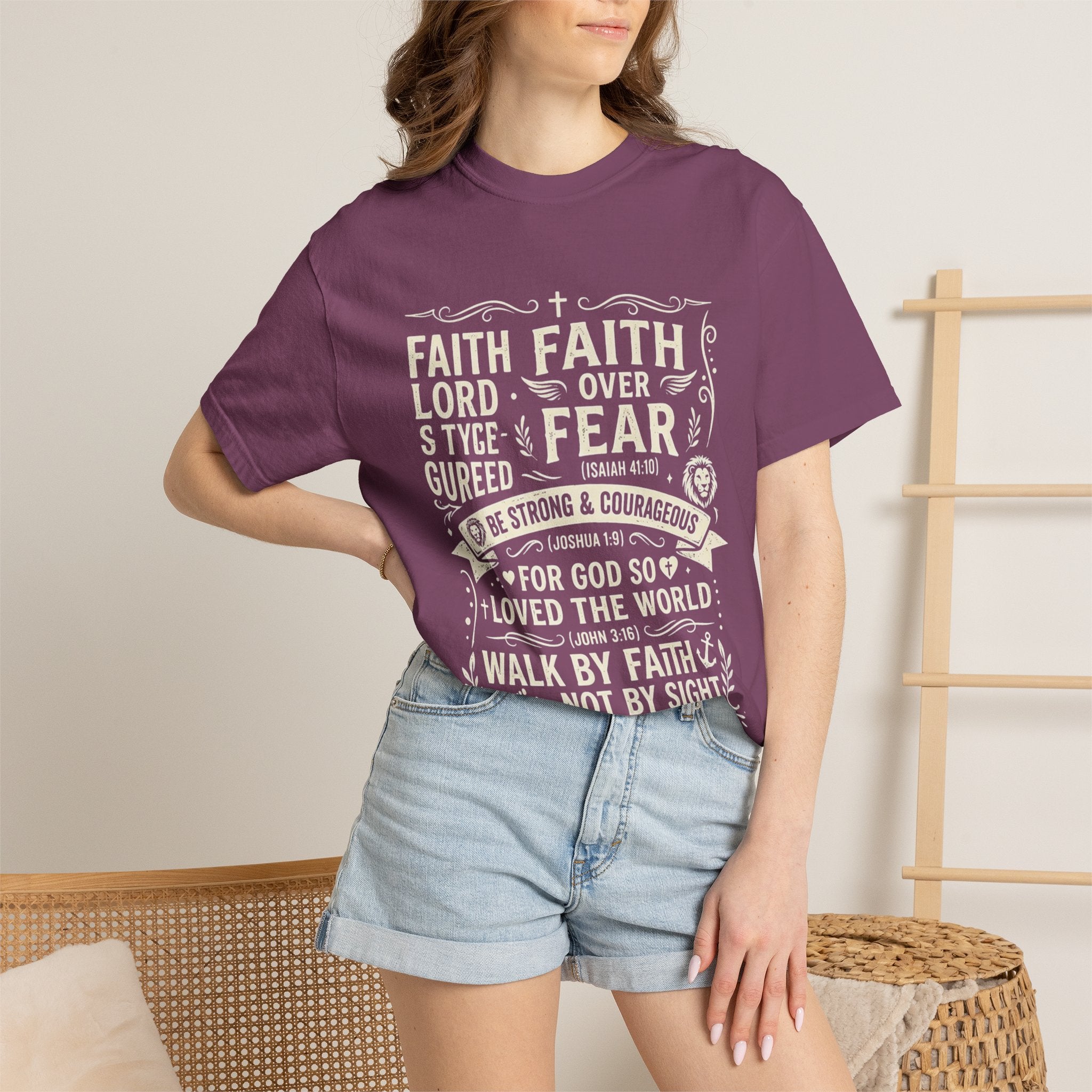 Faith Over Fear T-Shirt — Inspirational Christian Tee