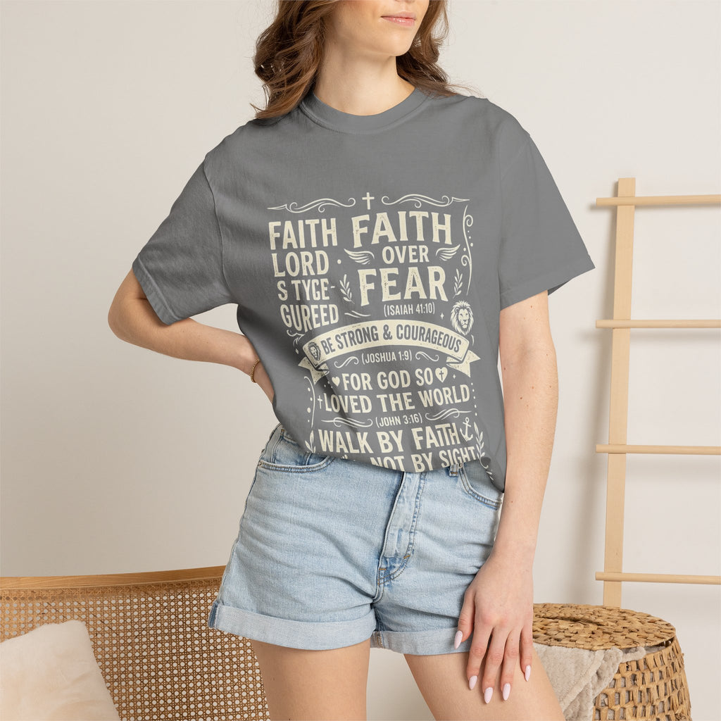 Faith Over Fear T-Shirt — Inspirational Christian Tee
