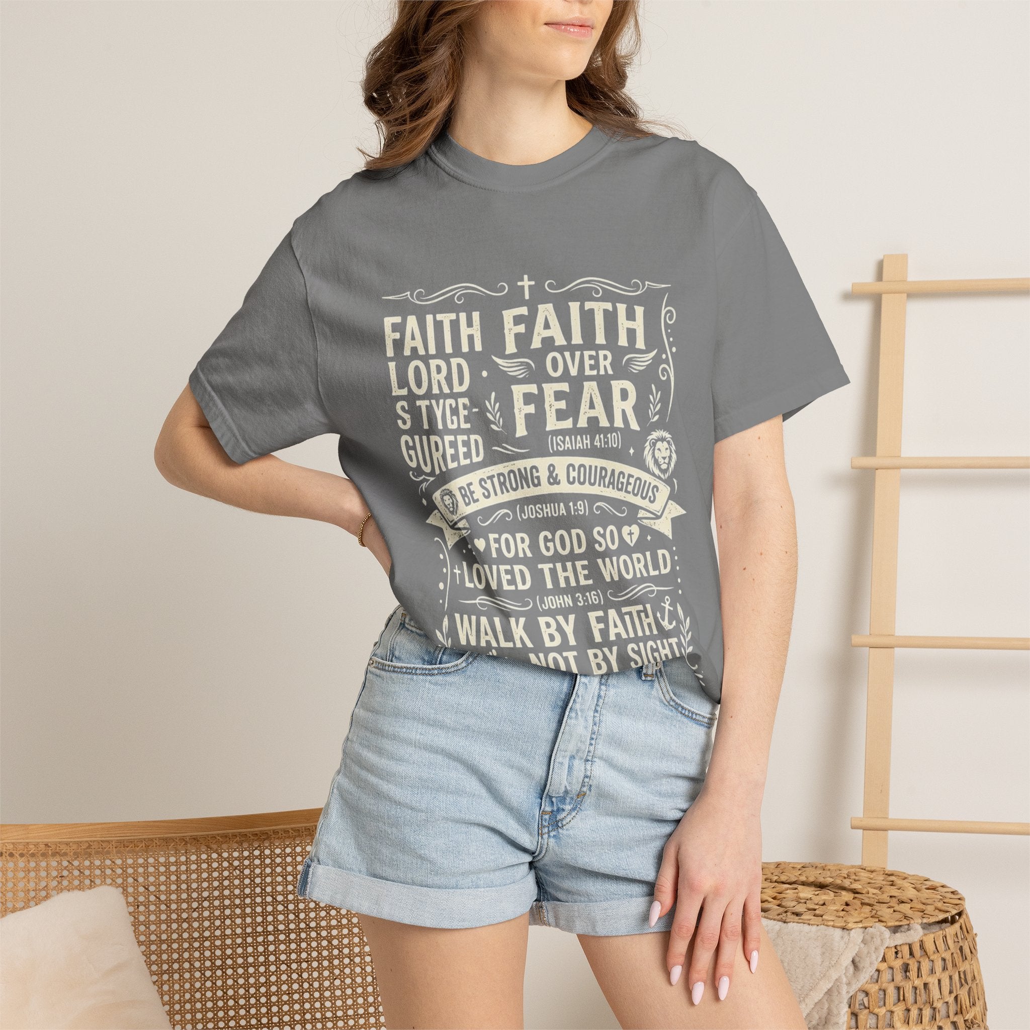 Faith Over Fear T-Shirt — Inspirational Christian Tee