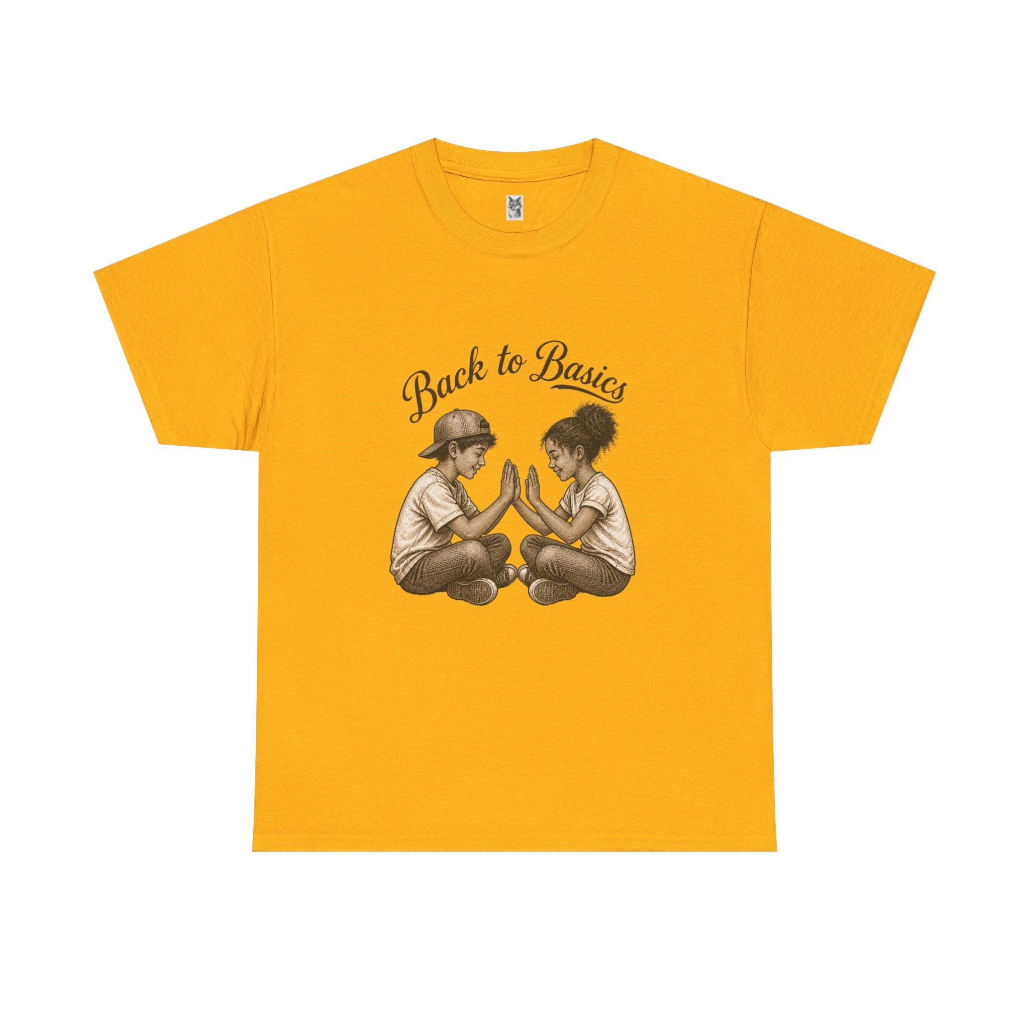 T-Shirt — "Back to Basics" Vintage Kids Hand-Clap Graphic Tee