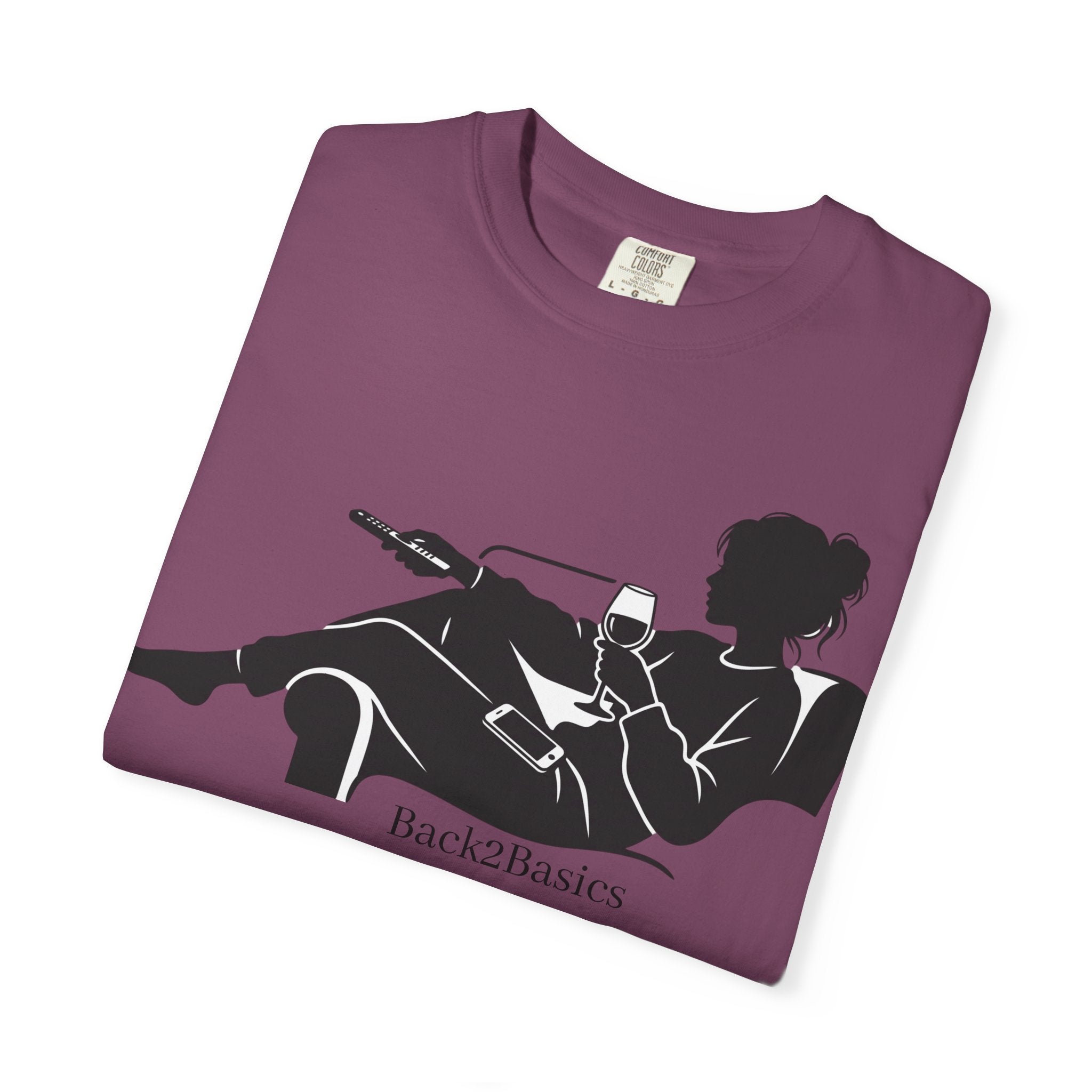 Relaxed Reading Tee — 'Back2Basics' Lounge Silhouette T-Shirt