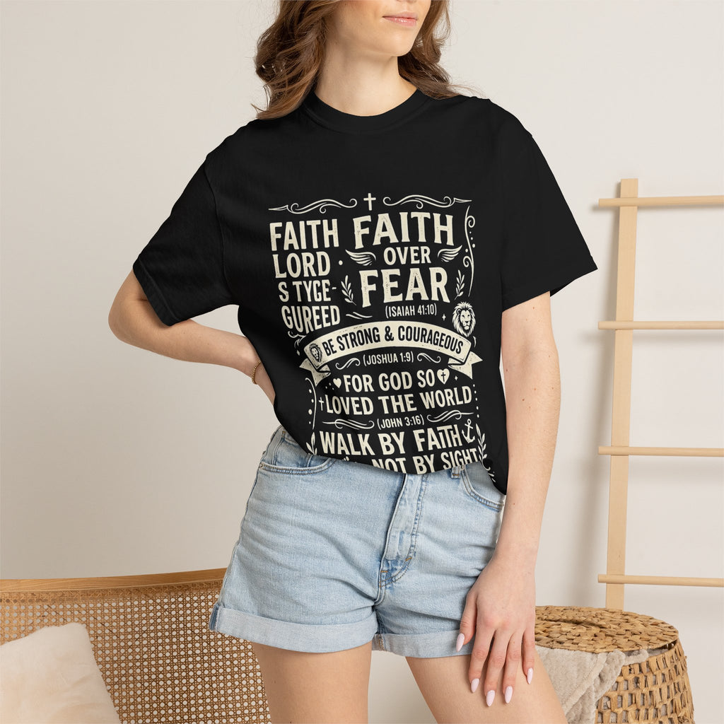 Faith Over Fear T-Shirt — Inspirational Christian Tee