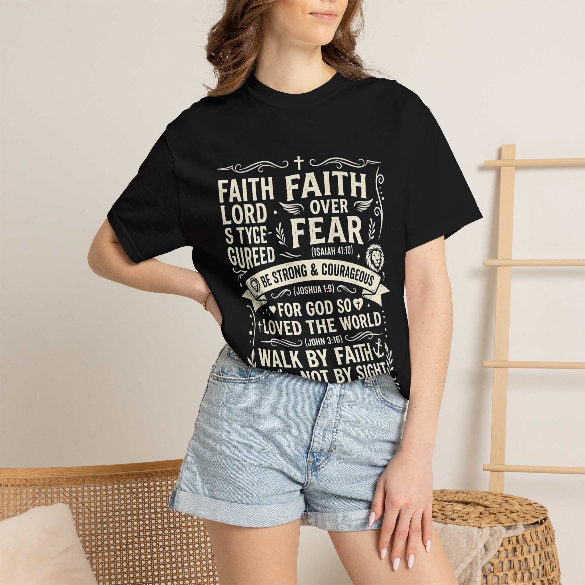 Faith Over Fear T-Shirt — Inspirational Christian Tee
