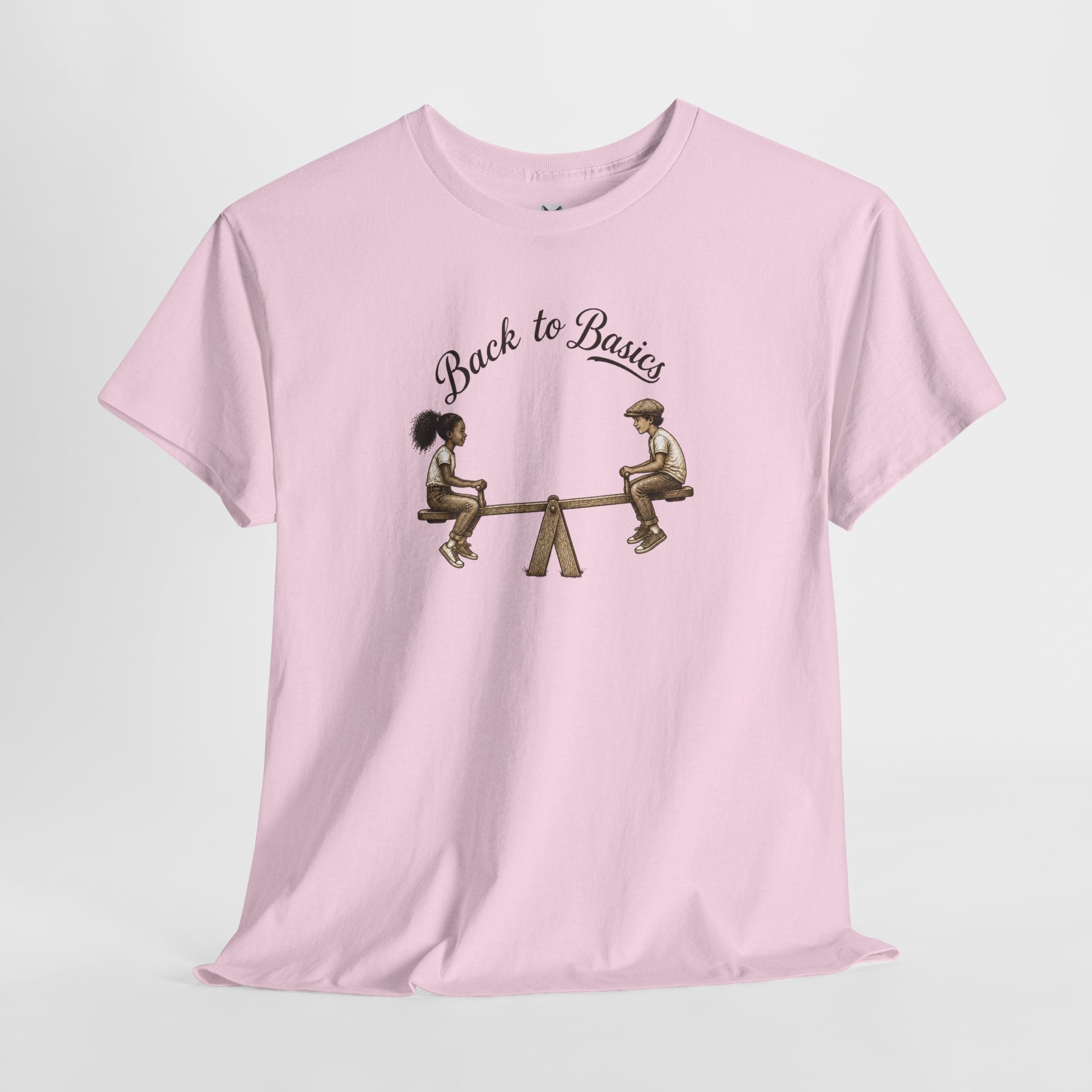 Back to Basics Tee – Vintage Seesaw Kids Design T-Shirt