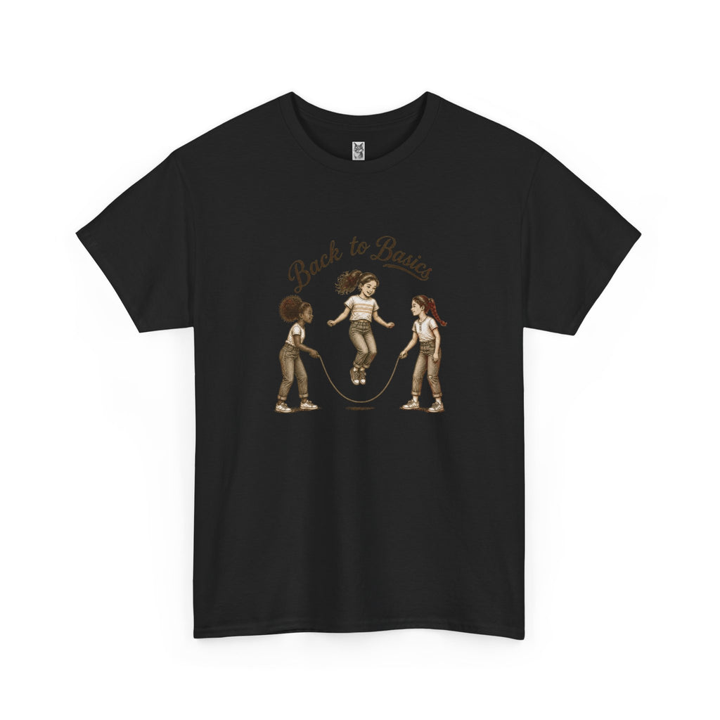 Back to Basics Graphic Tee — Retro Jump Rope Girls Athletic Shirt