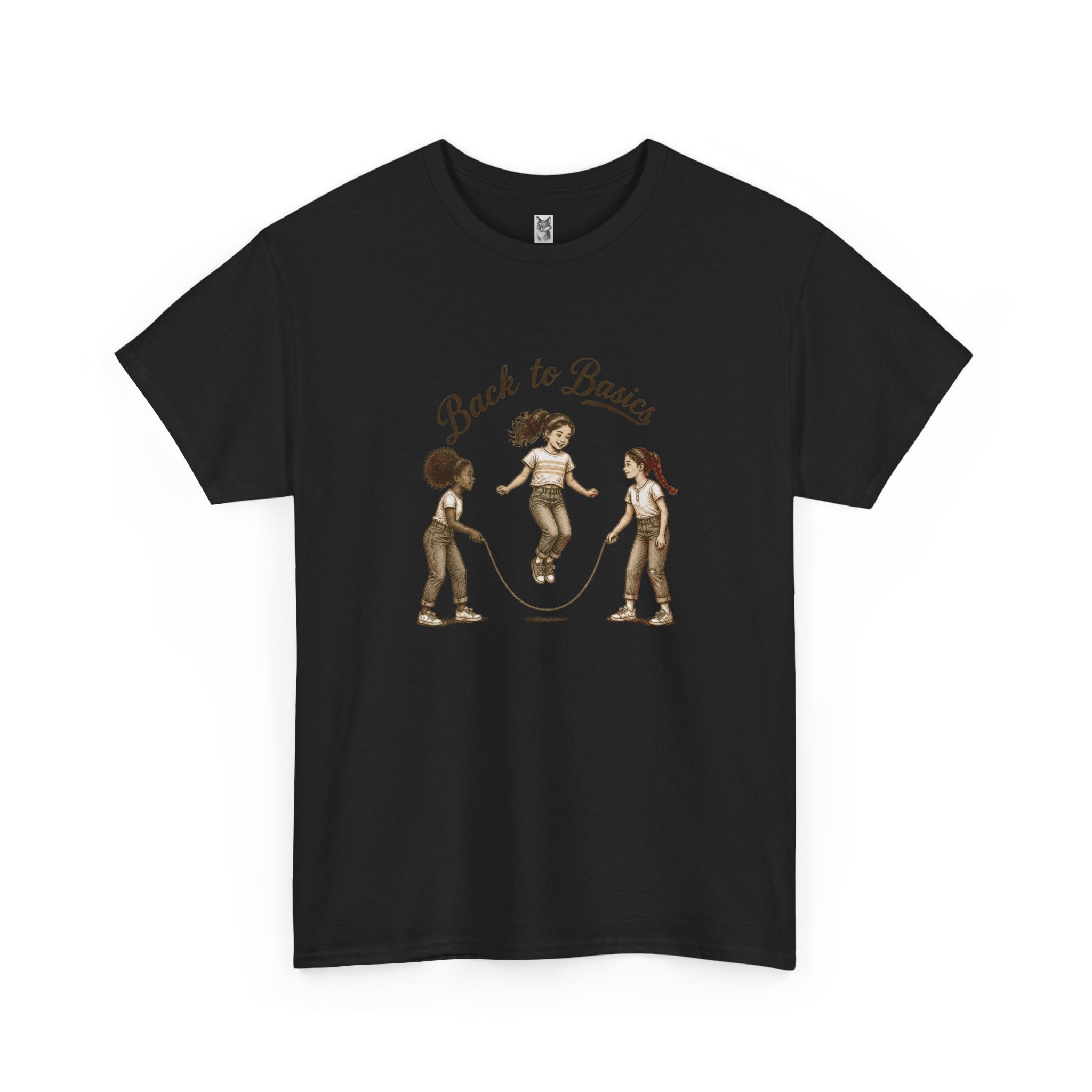 Back to Basics Graphic Tee — Retro Jump Rope Girls Athletic Shirt